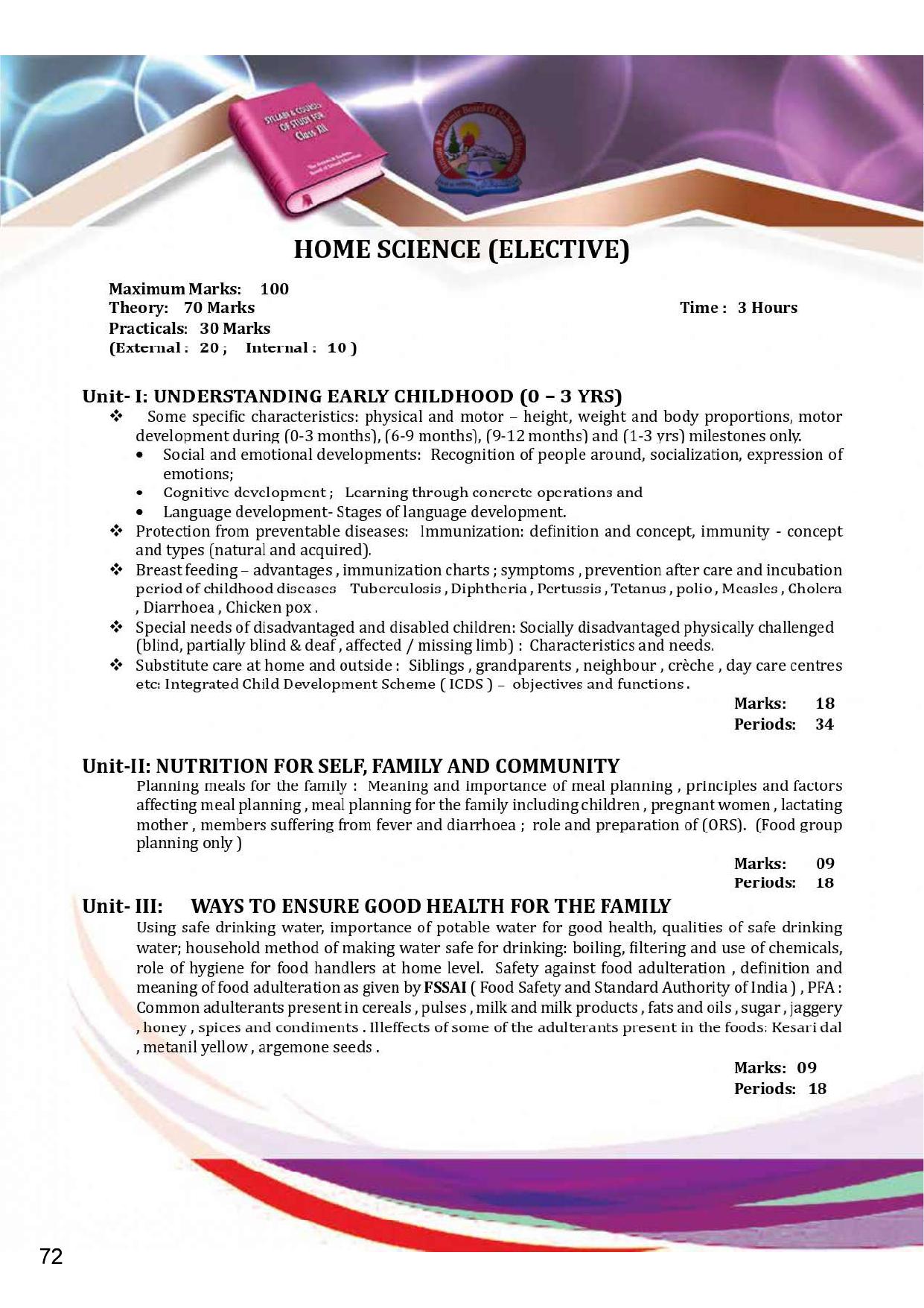 JKBOSE Syllabus for 12th class - Page 78