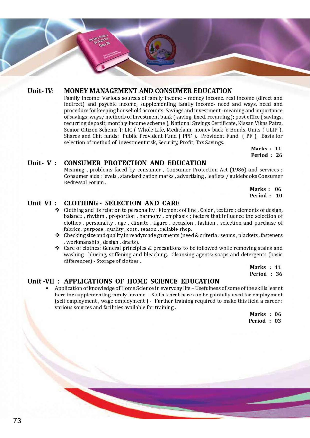JKBOSE Syllabus for 12th class - Page 79