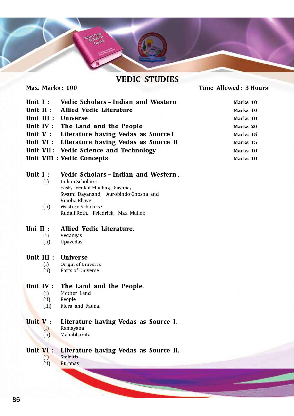 JKBOSE Syllabus for 12th class - Page 92
