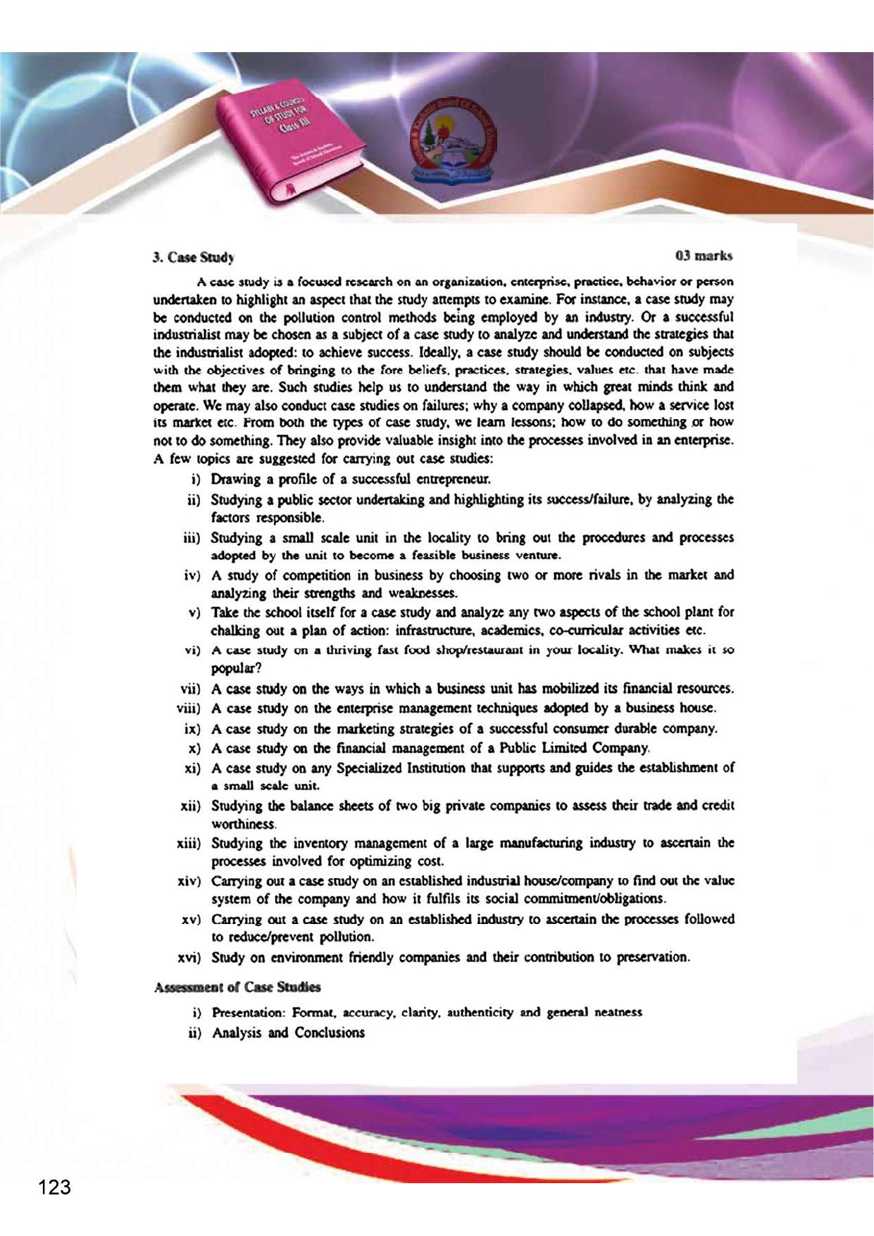 JKBOSE Syllabus for 12th class - Page 129