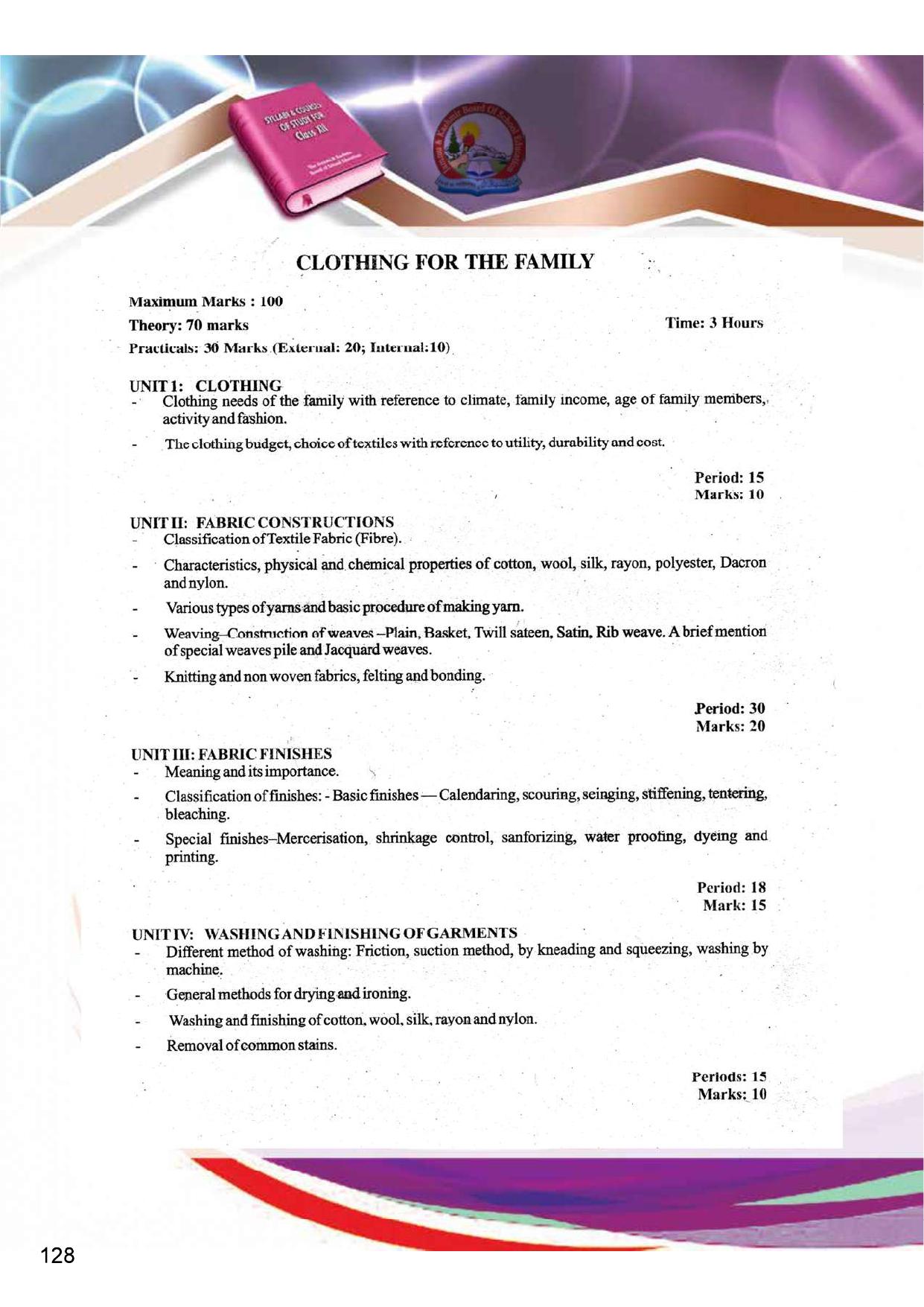 JKBOSE Syllabus for 12th class - Page 134