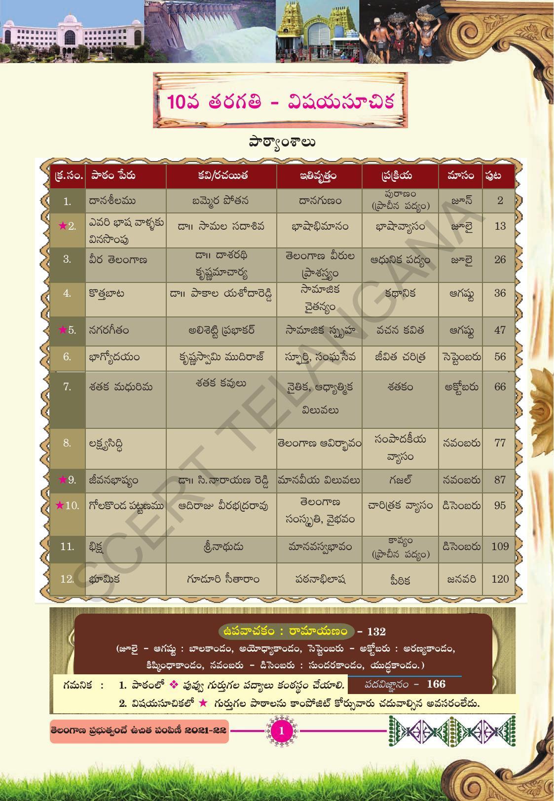 TS SCERT Class 10 First Language (Telugu Medium) Text Book - Page 13