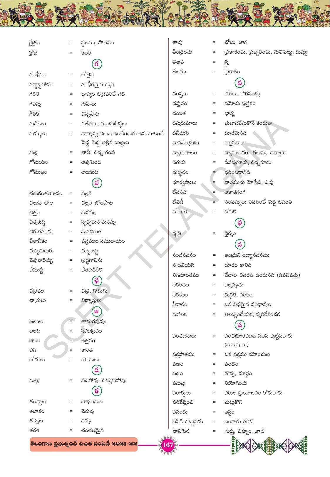TS SCERT Class 10 First Language (Telugu Medium) Text Book - Page 179