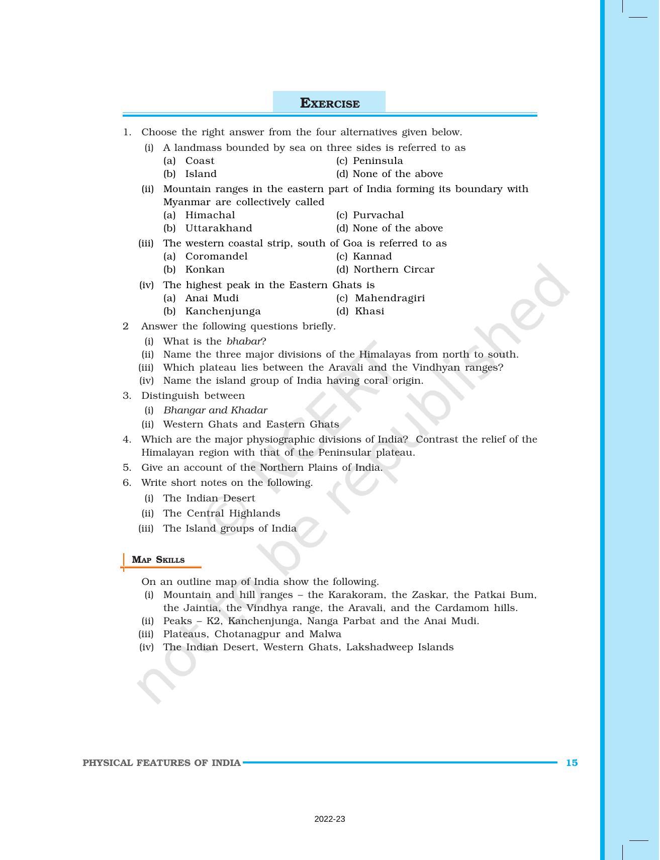 Ncert Book For Class 9 Geography Chapter 2 Physical Features Ncert Book For Class 9 Geography Chapter 2 Physical Features