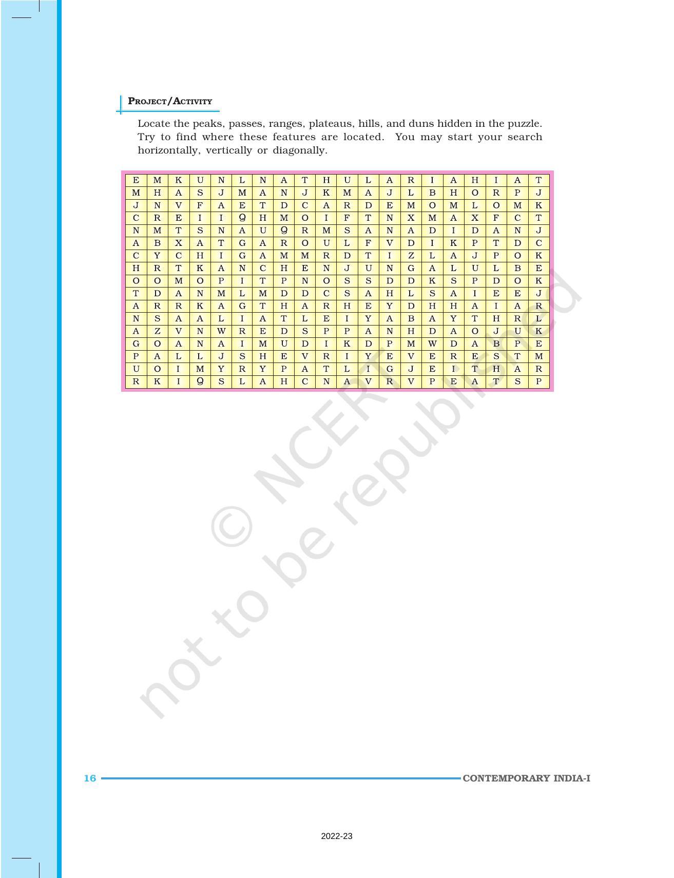 Ncert Book For Class 9 Geography Chapter 2 Physical Features Ncert Book For Class 9 Geography Chapter 2 Physical Features
