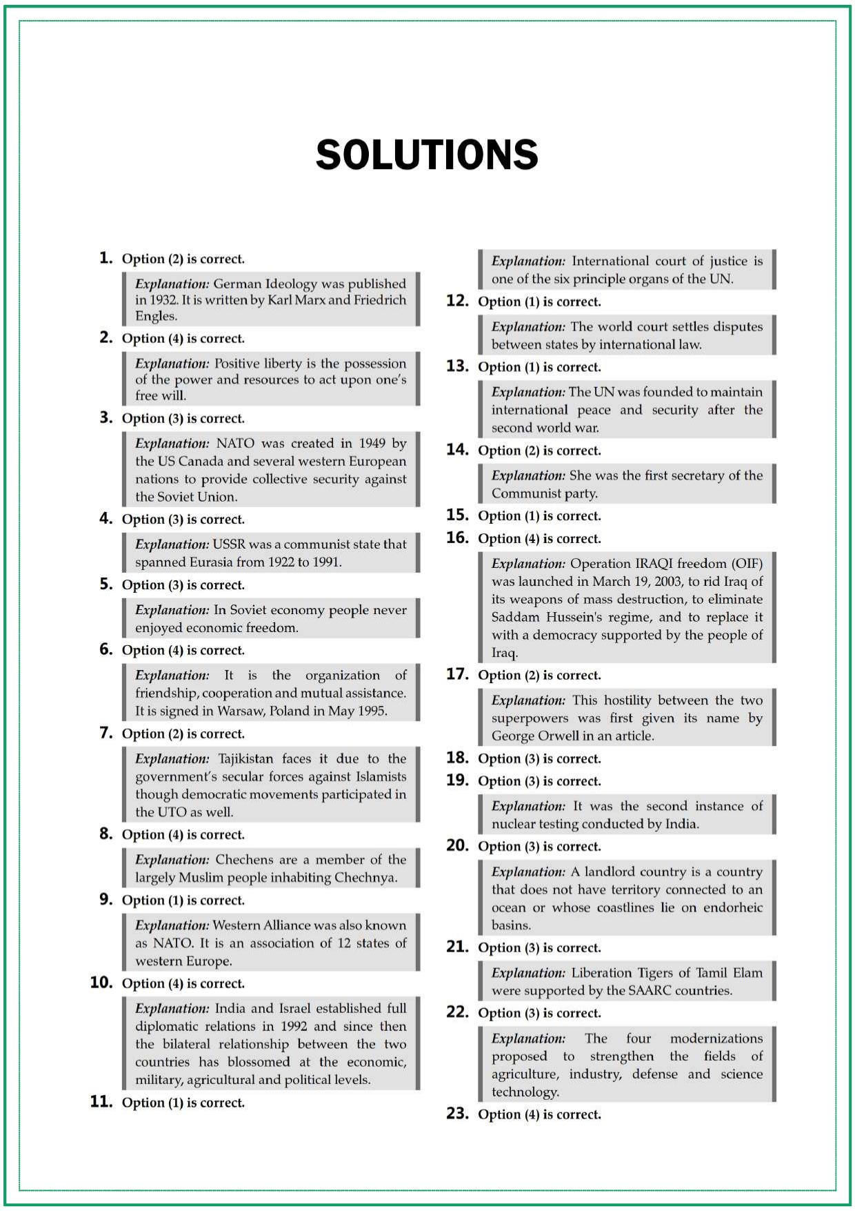 CUET Political Science Sample Paper 5 - Page 4