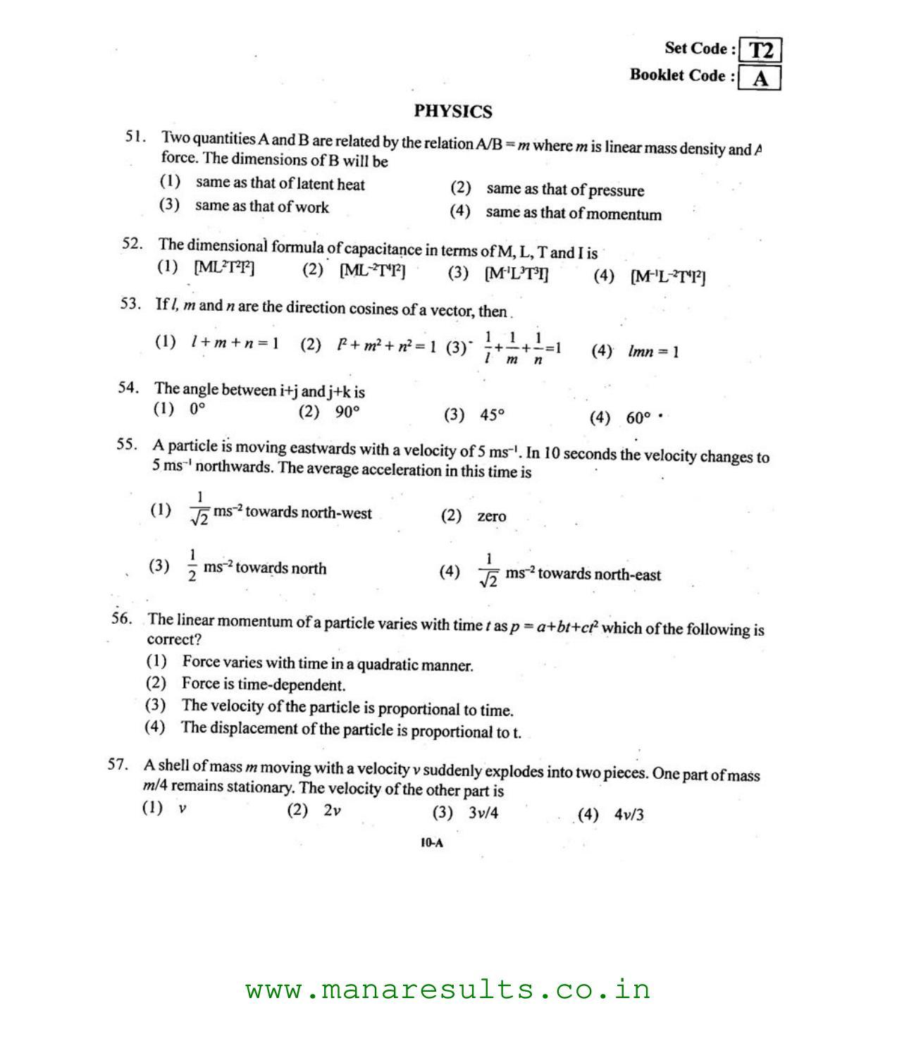 AP ECET 2015 Electronics and Communication Engineering Old Previous Question Papers - Page 9