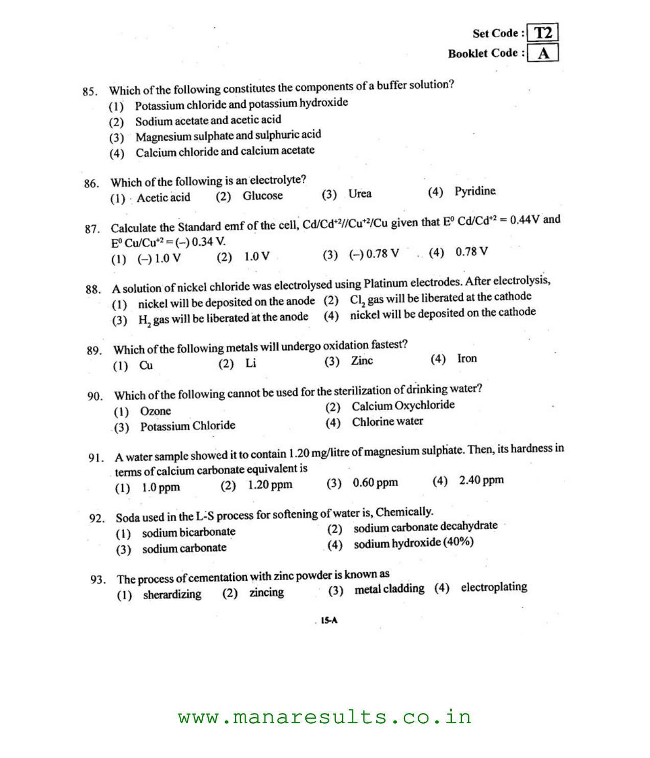 AP ECET 2015 Electronics and Communication Engineering Old Previous Question Papers - Page 14