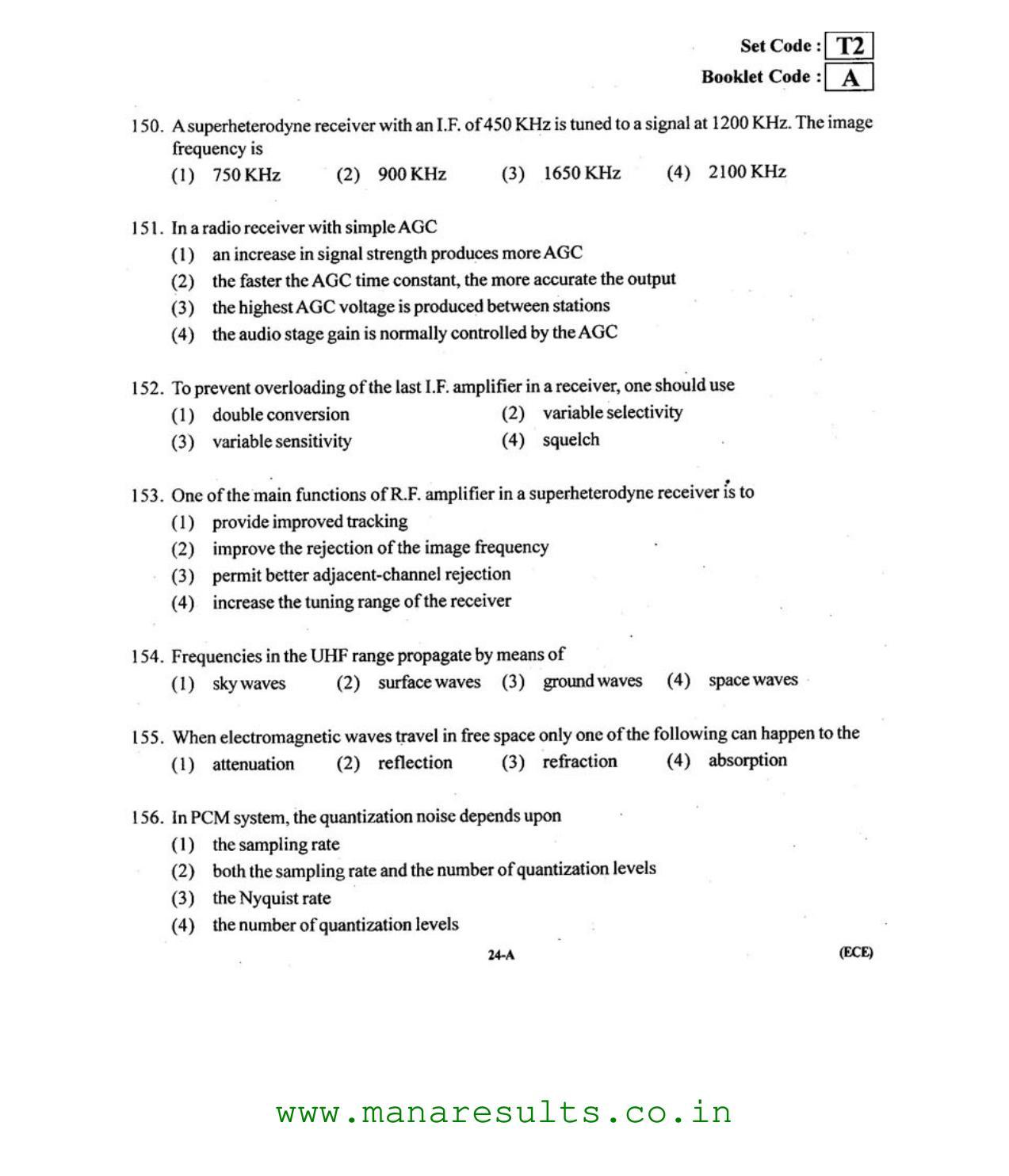 AP ECET 2015 Electronics and Communication Engineering Old Previous Question Papers - Page 23