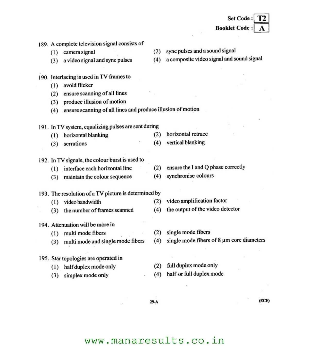 AP ECET 2015 Electronics and Communication Engineering Old Previous Question Papers - Page 28