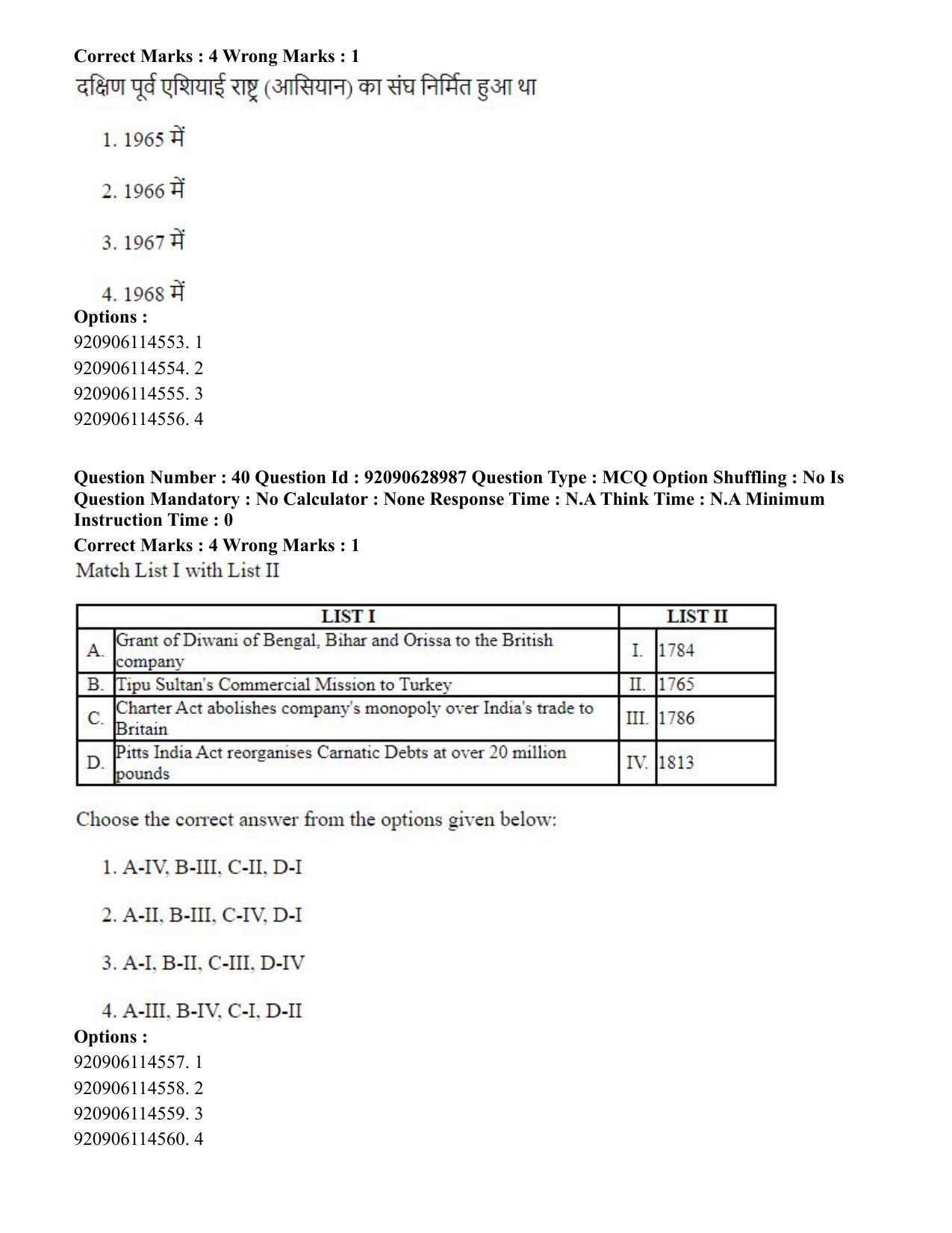 CUET PG 2023: HUQP06 – Dev. and Labour studies (Hin) - Shift 1 (27-06-2023) Question Paper - Page 43
