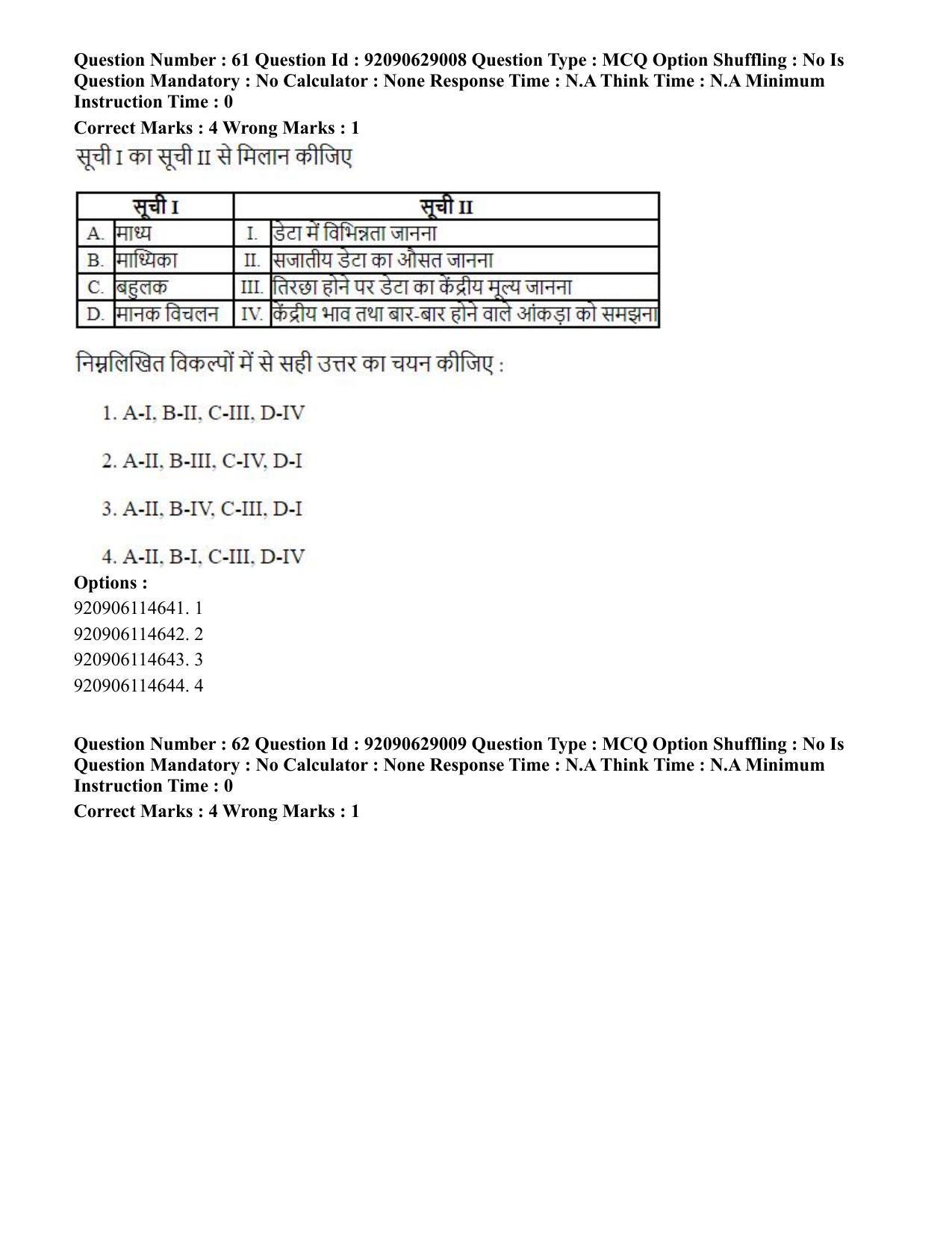 CUET PG 2023: HUQP06 – Dev. and Labour studies (Hin) - Shift 1 (27-06-2023) Question Paper - Page 68