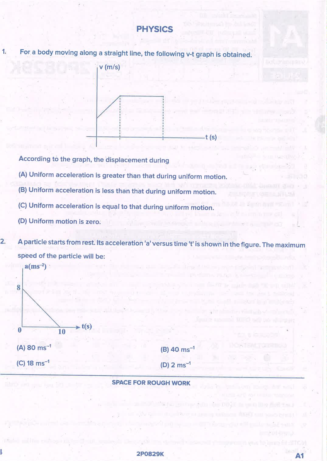 KCET Physics Question Paper 2021  - Page 4