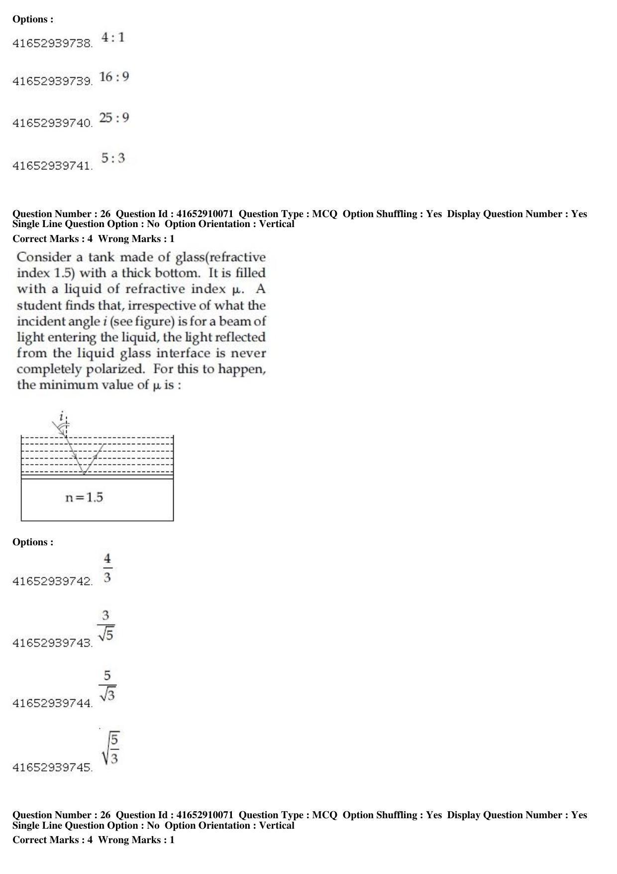 JEE Main 2019 Paper I Question Paper (9th Jan 2019 Shift 1) - Page 28