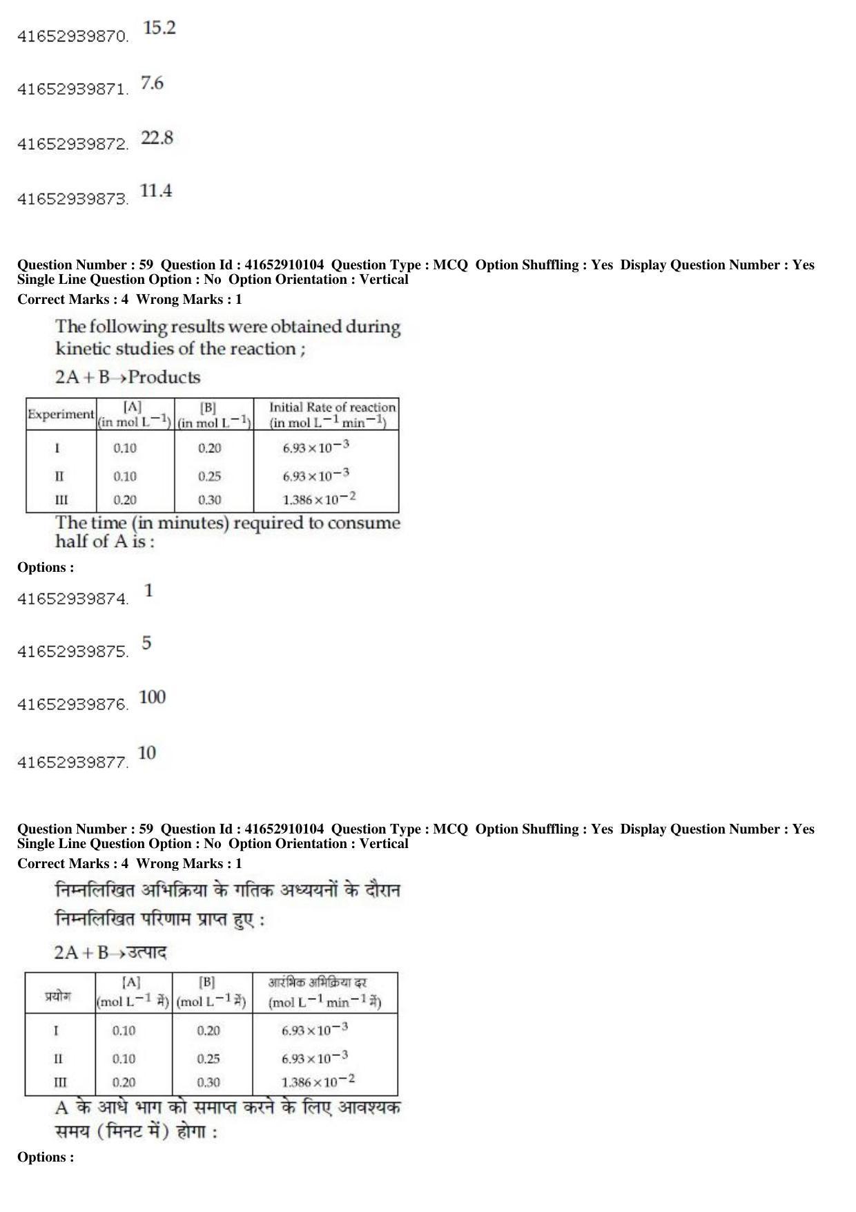 JEE Main 2019 Paper I Question Paper (9th Jan 2019 Shift 1) - Page 59
