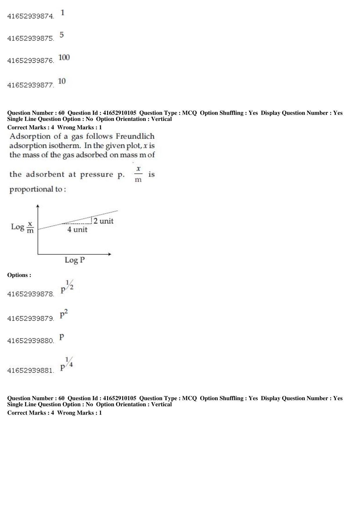 JEE Main 2019 Paper I Question Paper (9th Jan 2019 Shift 1) - Page 60