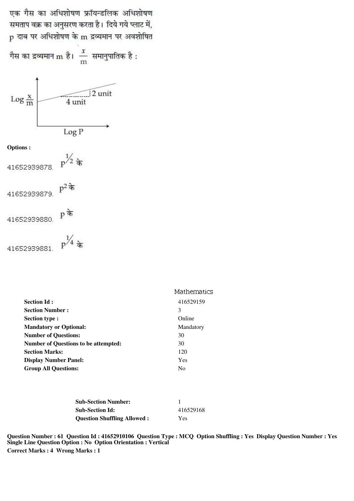 JEE Main 2019 Paper I Question Paper (9th Jan 2019 Shift 1) - Page 61