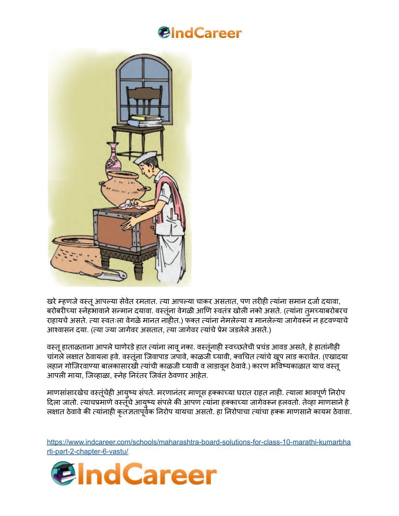 Maharashtra Board Solutions for Class 10- Marathi Kumarbharti (Part- 2): Chapter 6- वस्तू - Page 21