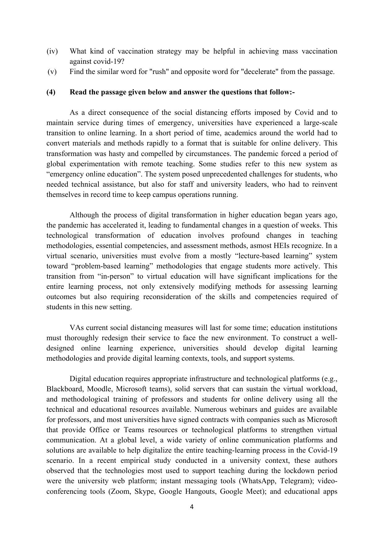 RBSE 2023 Class 12 English Question Bank - Page 20