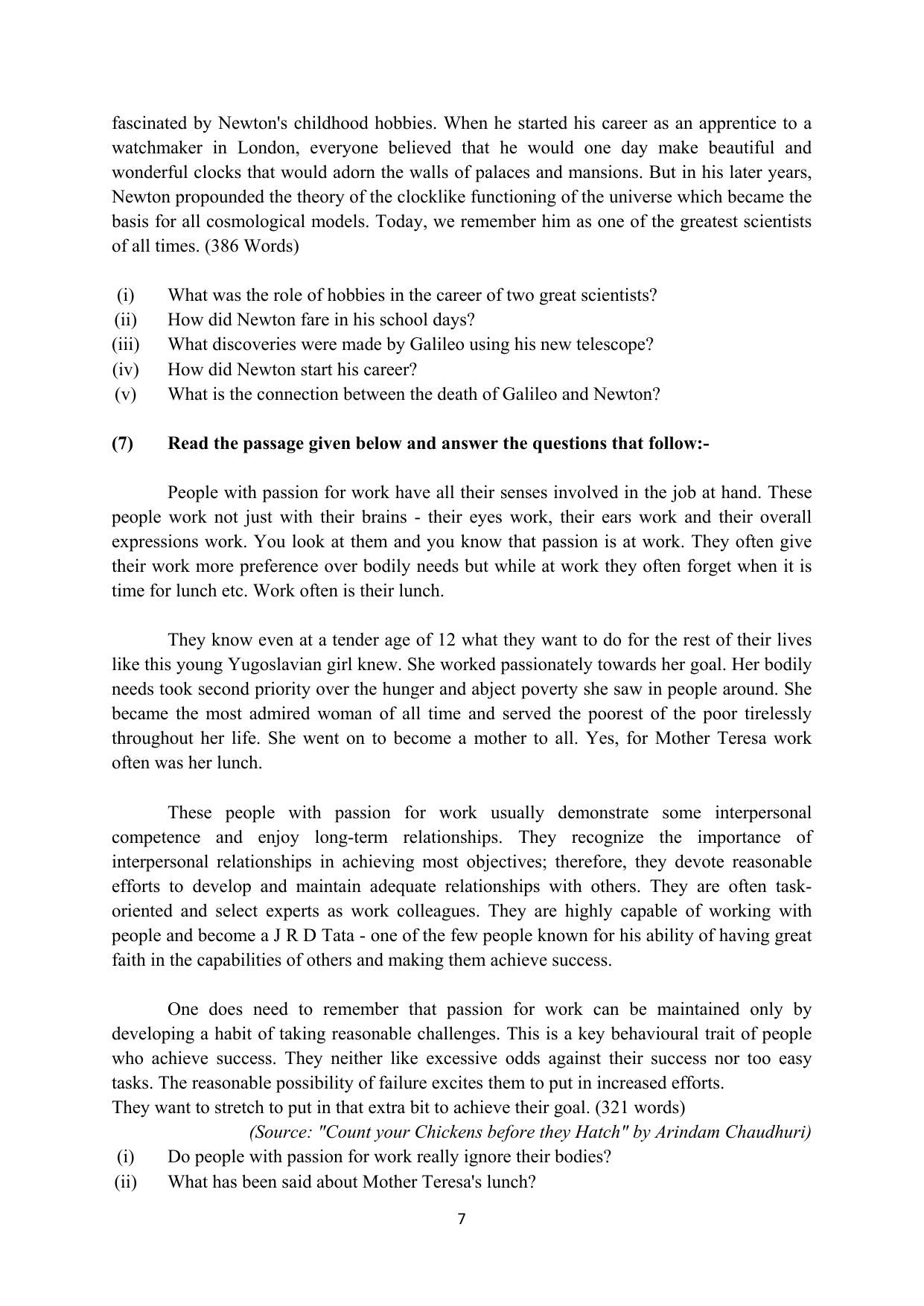 RBSE 2023 Class 12 English Question Bank - Page 23