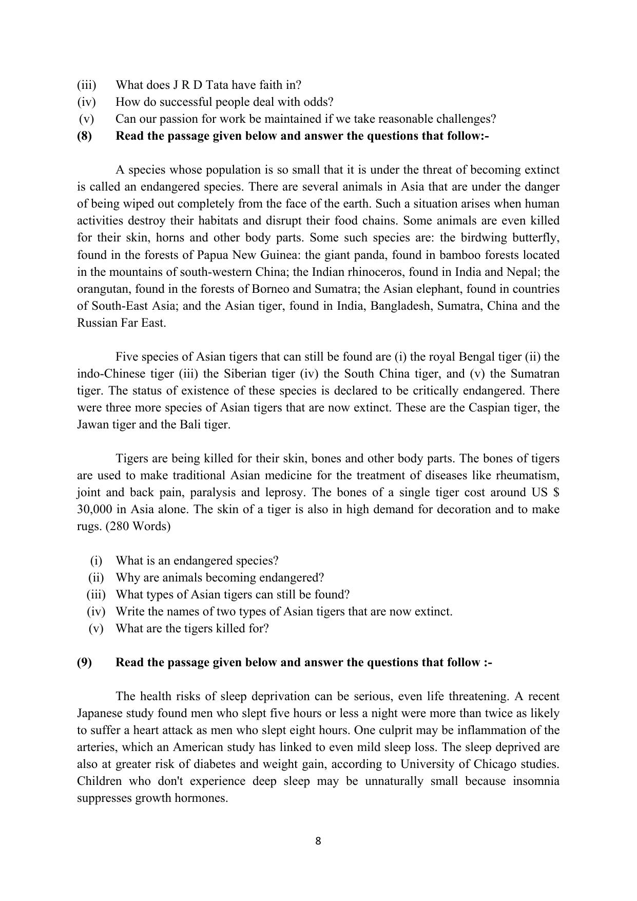 RBSE 2023 Class 12 English Question Bank - Page 24