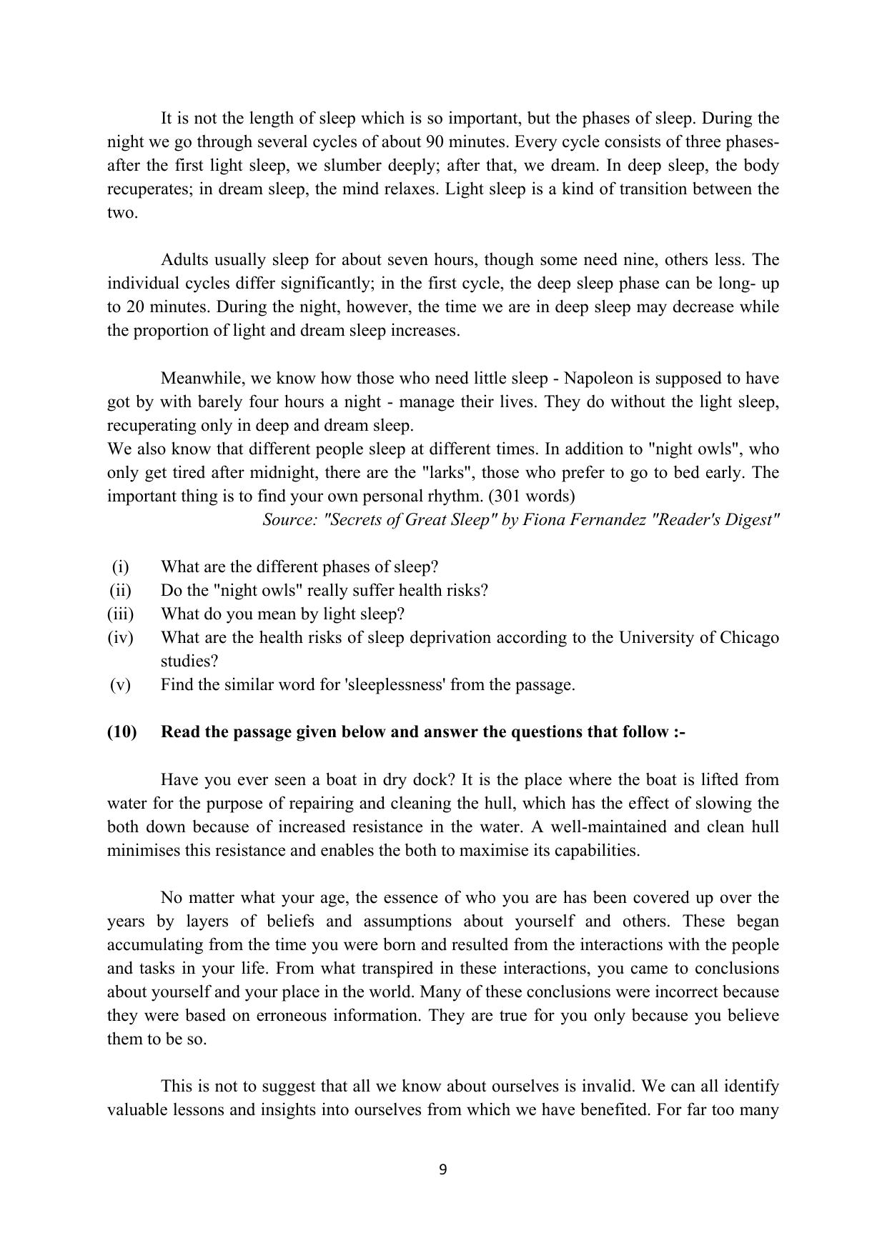RBSE 2023 Class 12 English Question Bank - Page 25