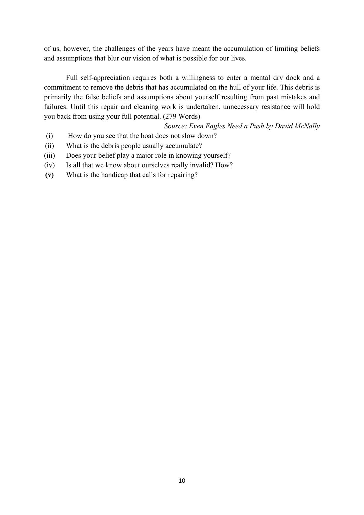 RBSE 2023 Class 12 English Question Bank - Page 26