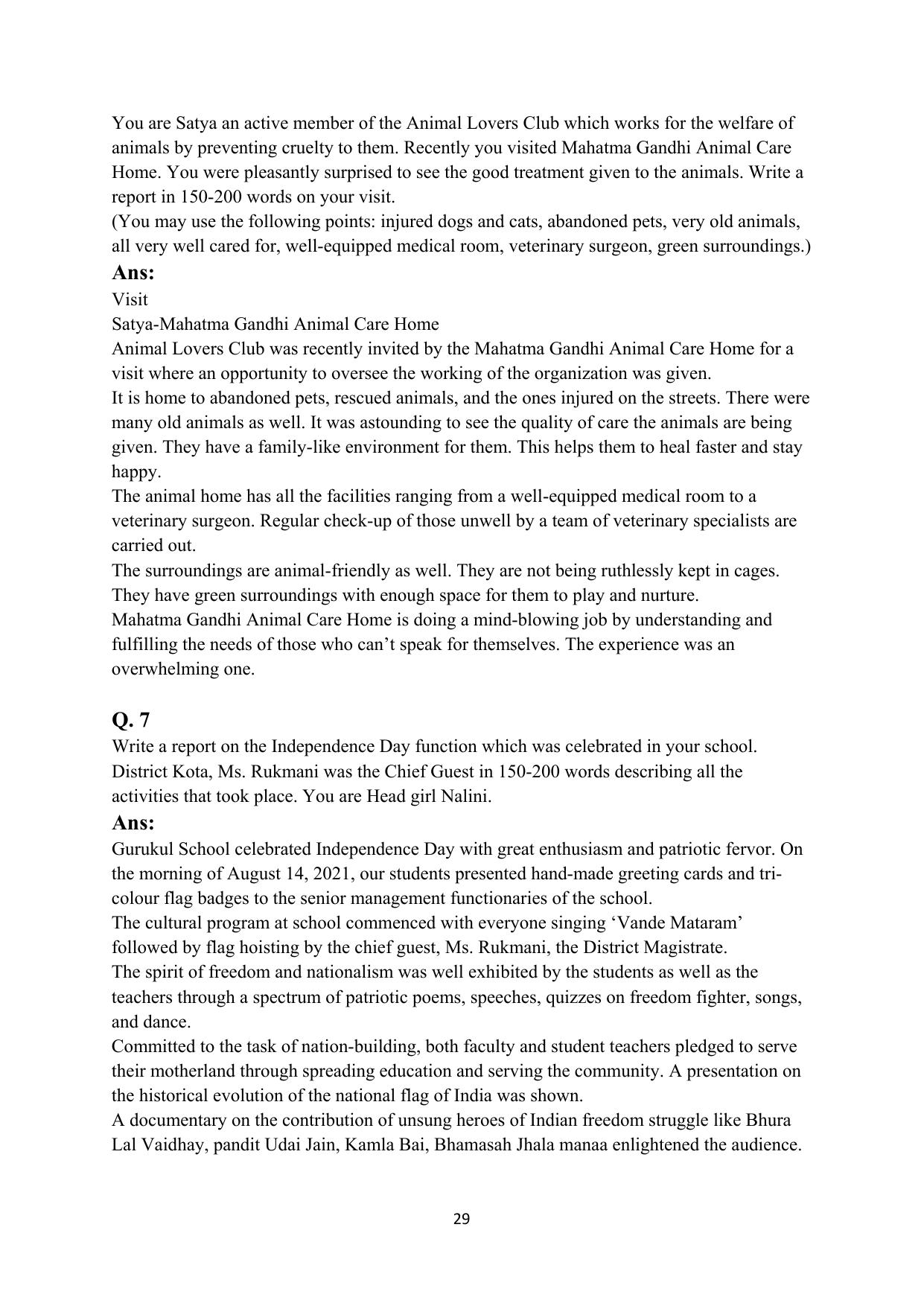 RBSE 2023 Class 12 English Question Bank - Page 45