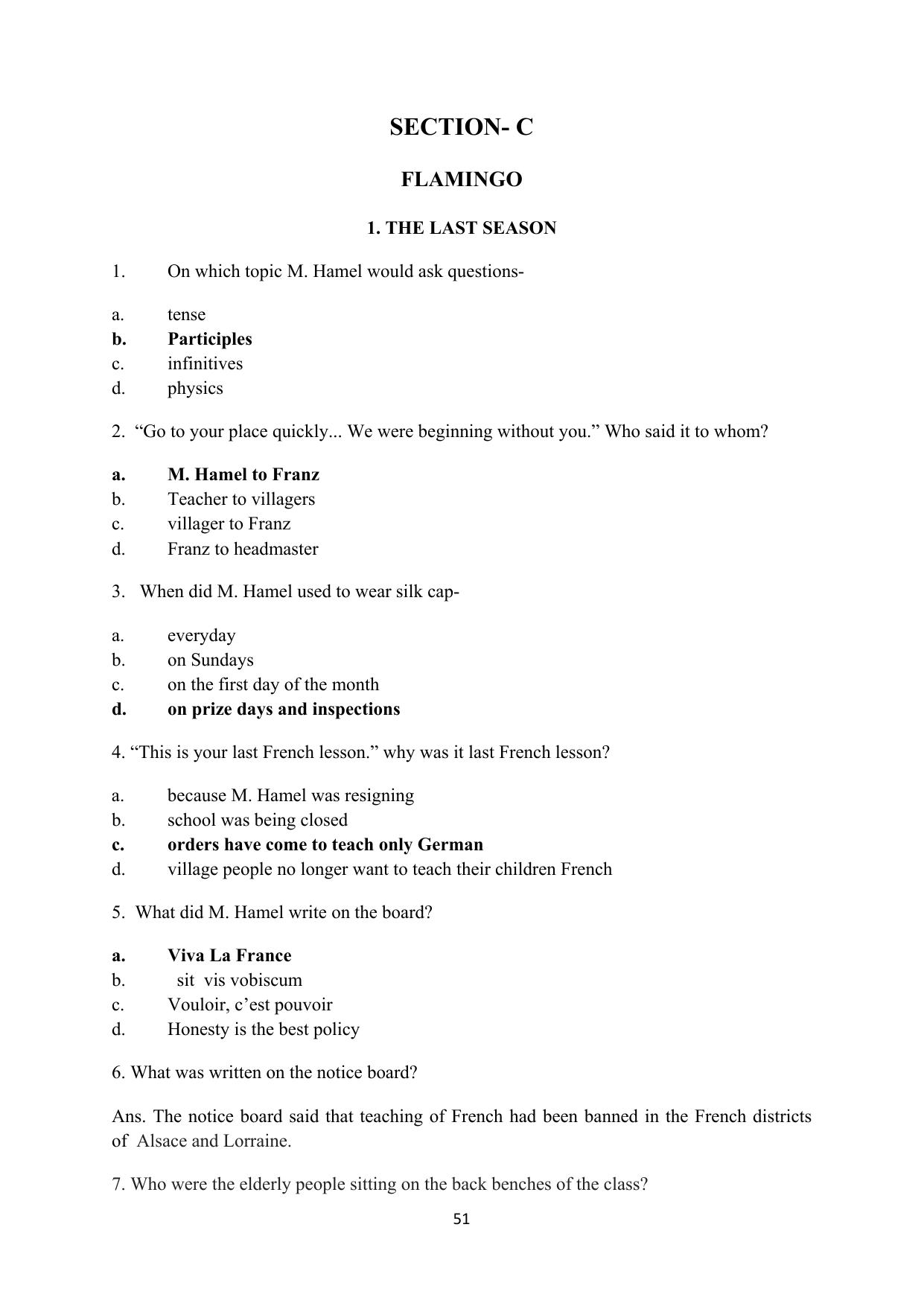 RBSE 2023 Class 12 English Question Bank - Page 67