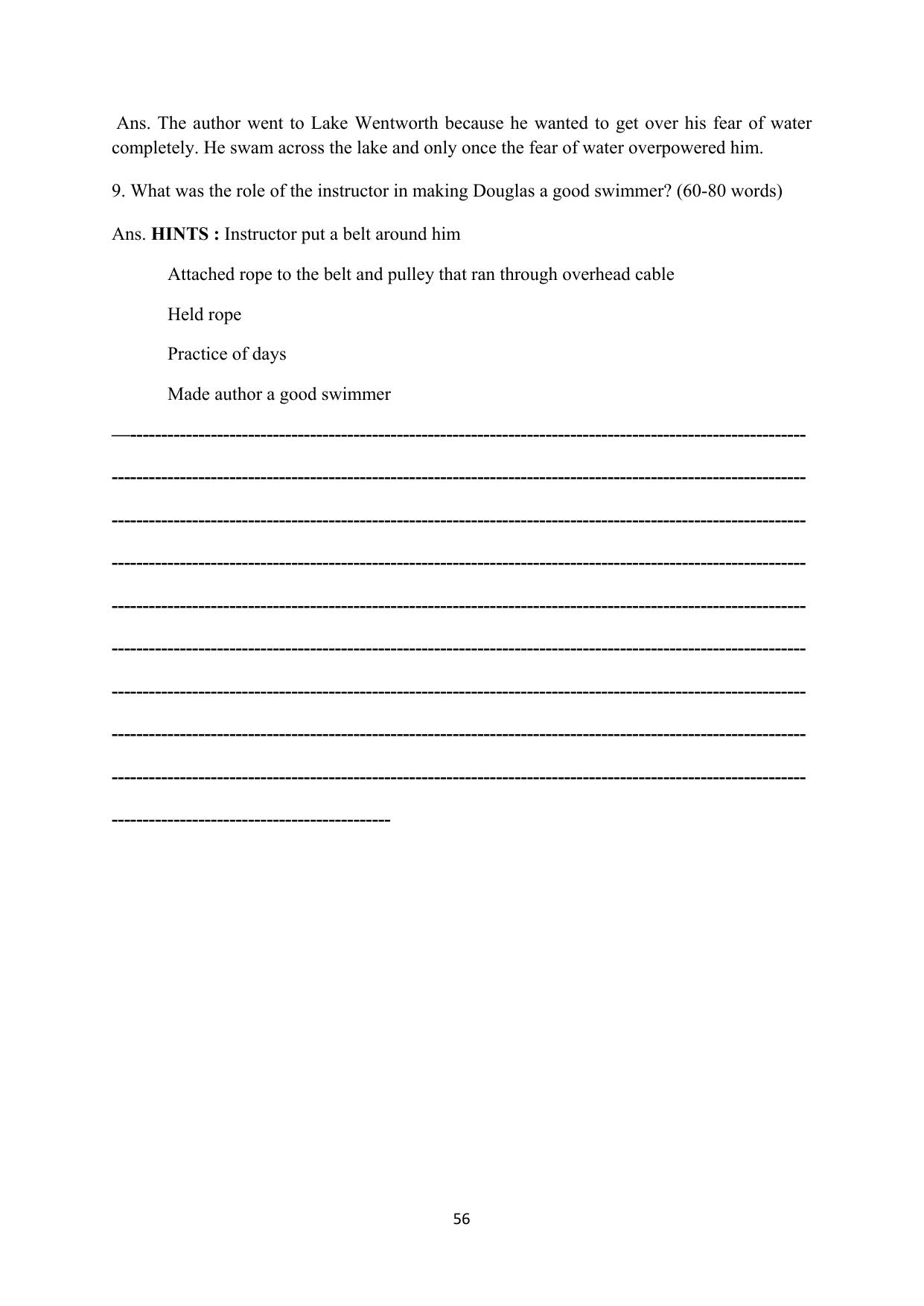 RBSE 2023 Class 12 English Question Bank - Page 72
