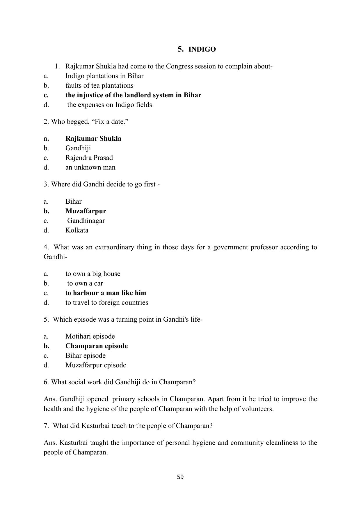 RBSE 2023 Class 12 English Question Bank - Page 75