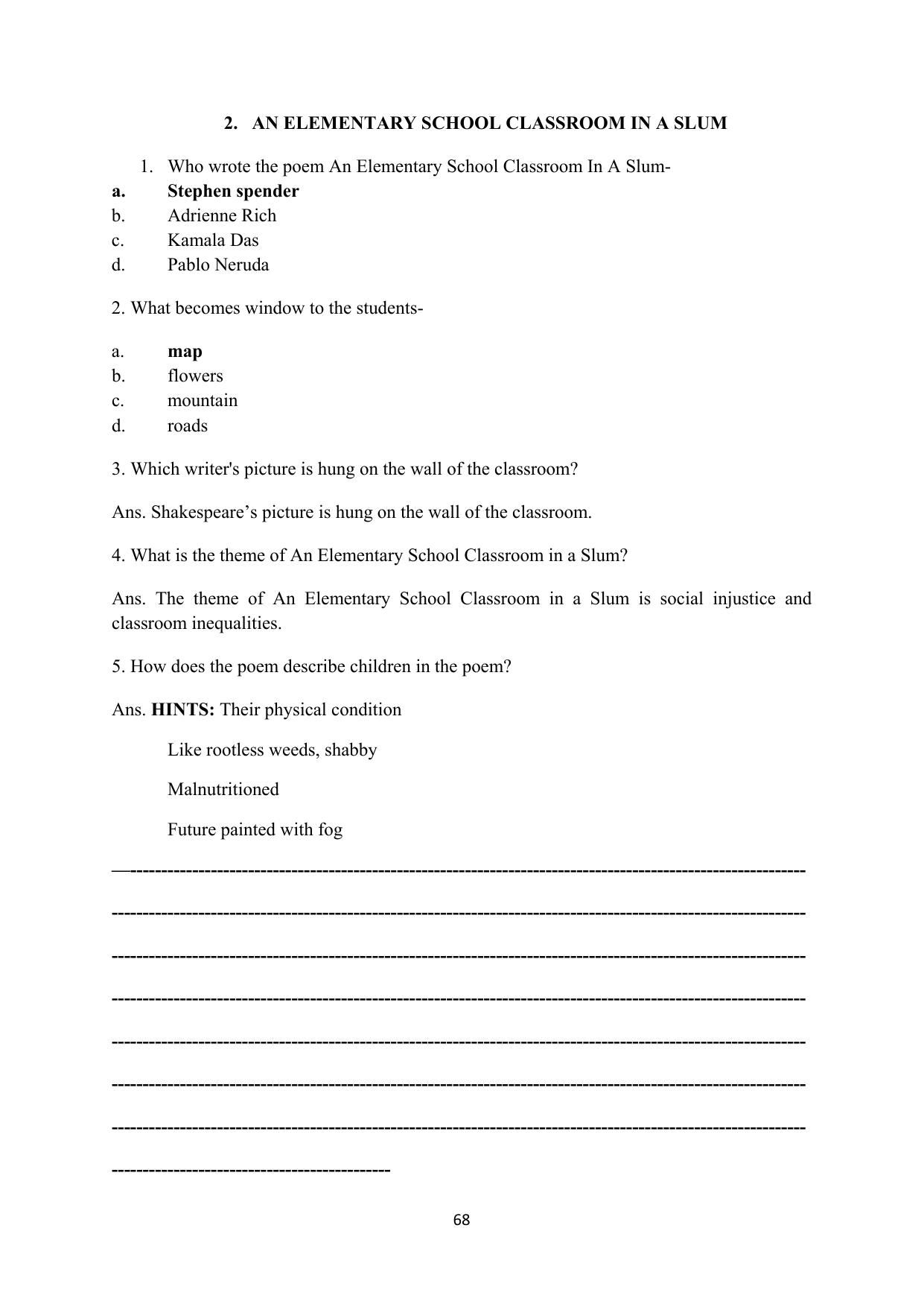 RBSE 2023 Class 12 English Question Bank - Page 84