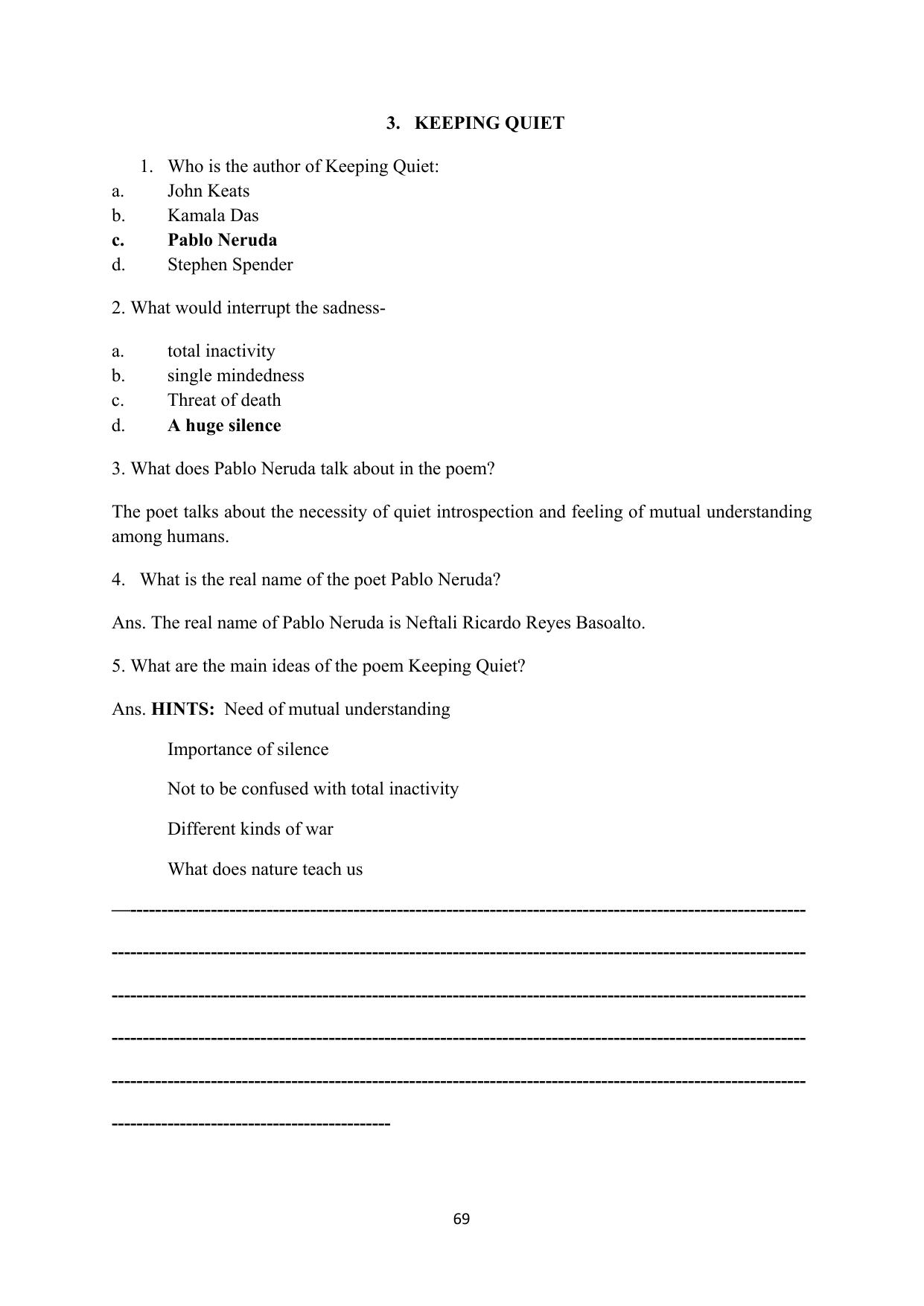 RBSE 2023 Class 12 English Question Bank - Page 85