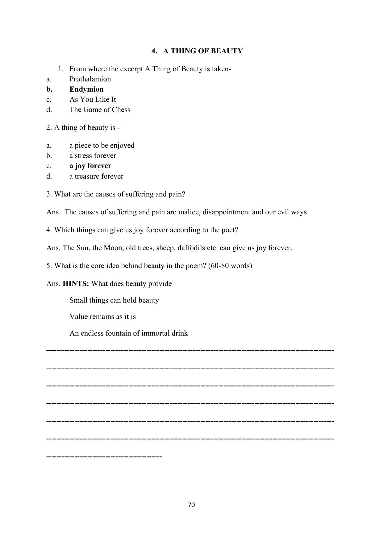 RBSE 2023 Class 12 English Question Bank - Page 86