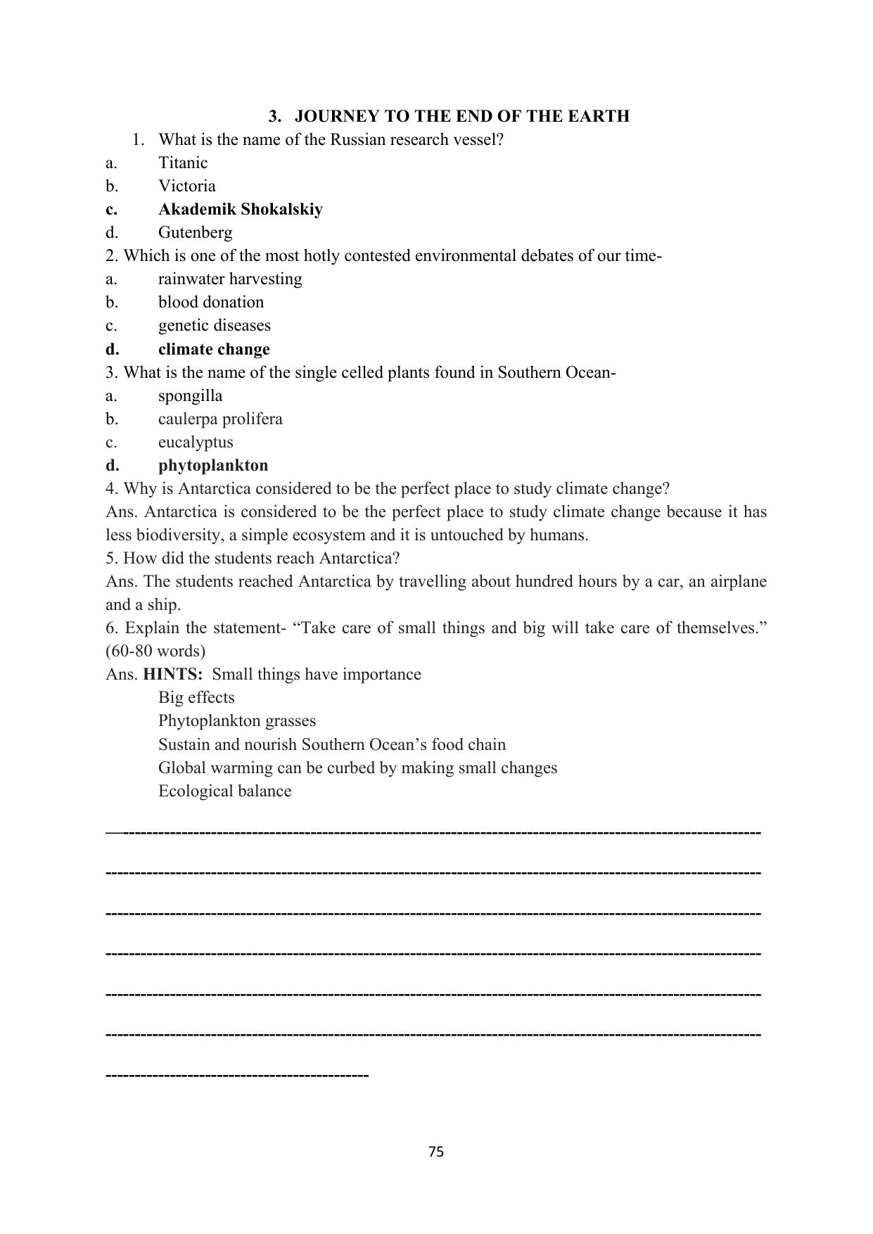 RBSE 2023 Class 12 English Question Bank - Page 91