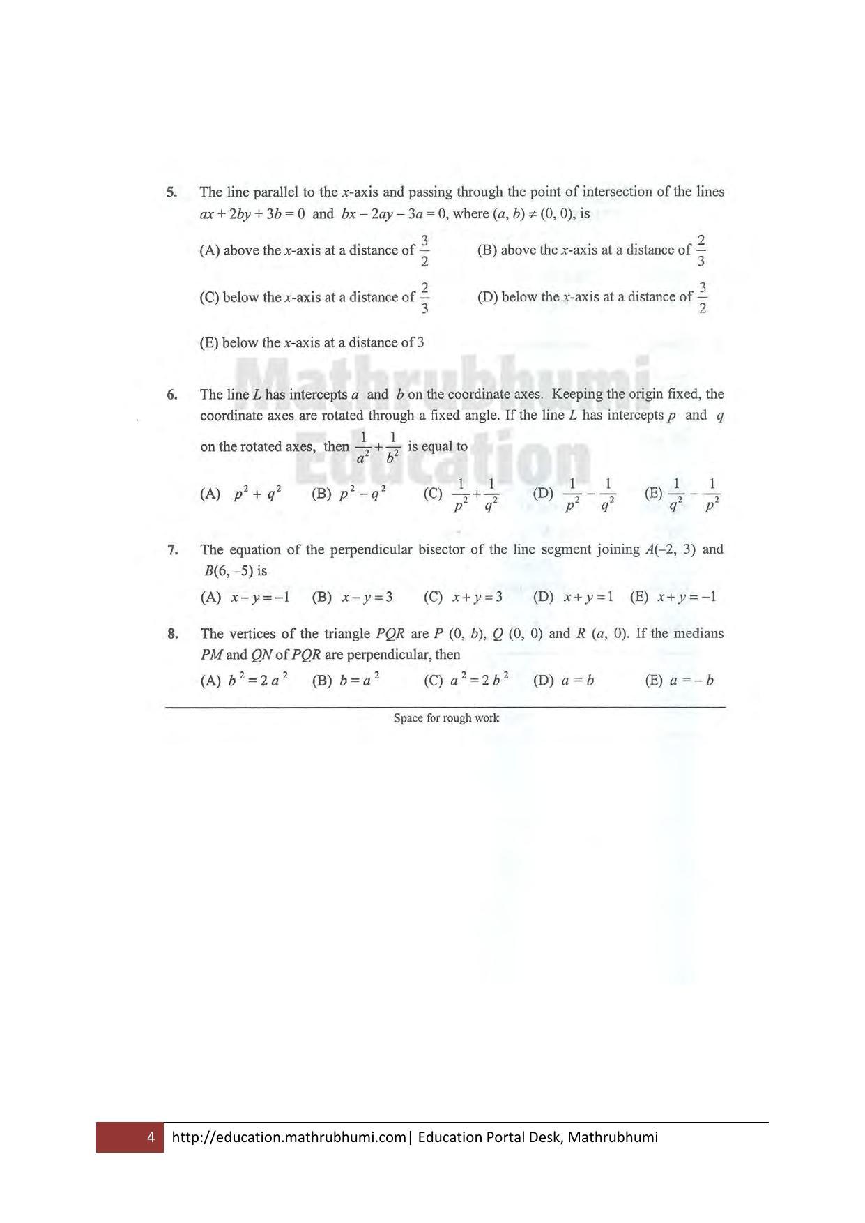 KEAM Paper II 2011 Question Paper - Page 4