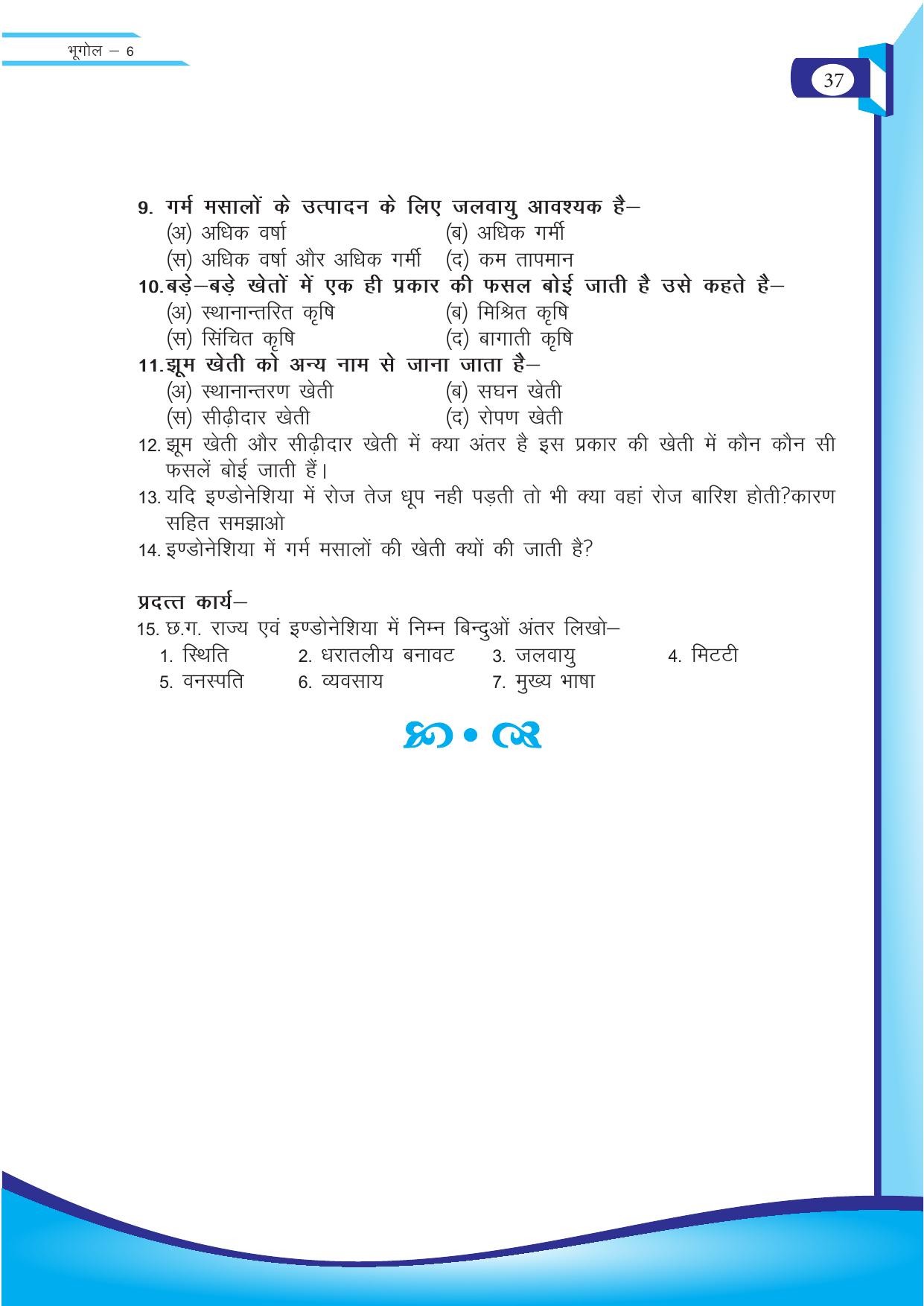 Chhattisgarh Board Class 6 SST Question Bank - Page 37