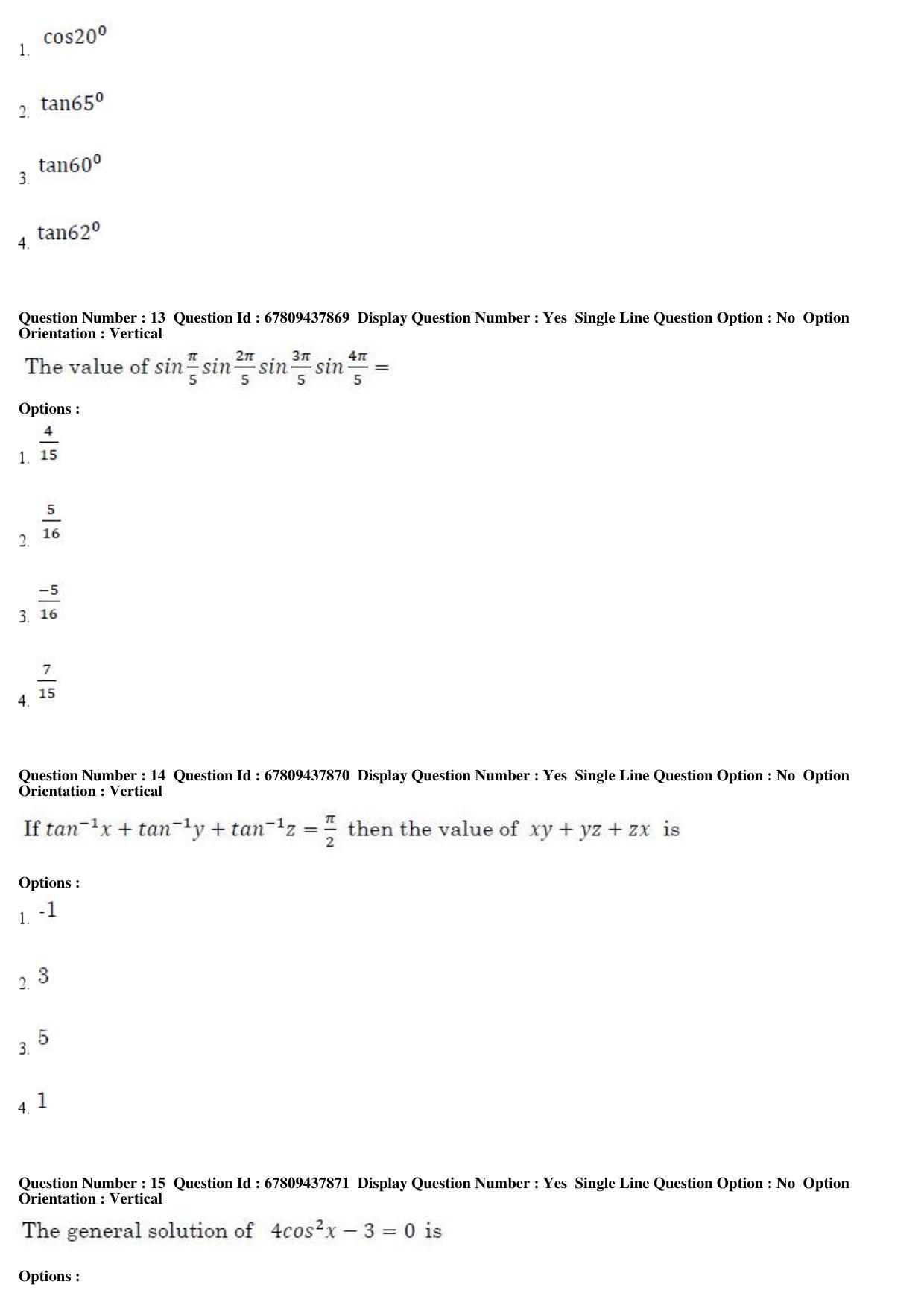 AP ECET 2019 - Mining Engineering Question Paper With Preliminary Keys Shift1 - Page 6