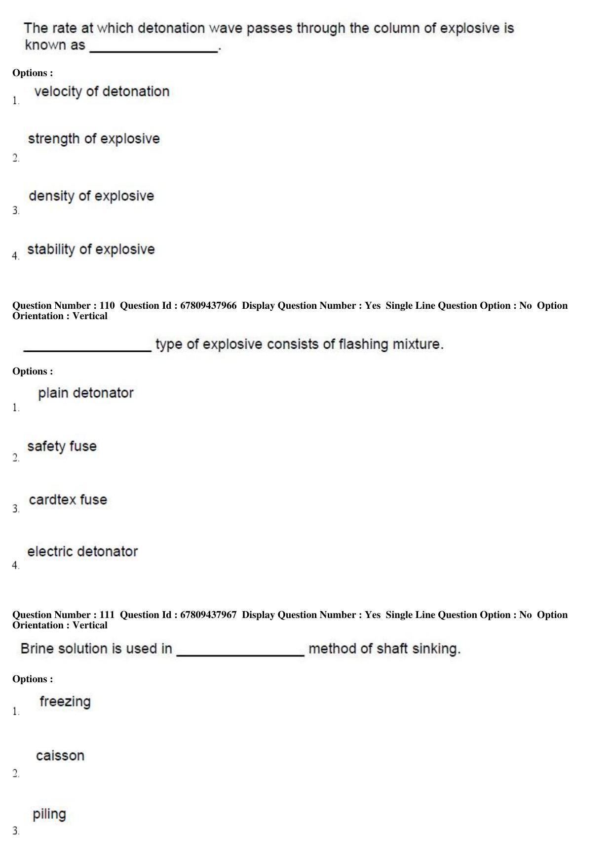 AP ECET 2019 - Mining Engineering Question Paper With Preliminary Keys Shift1 - Page 39