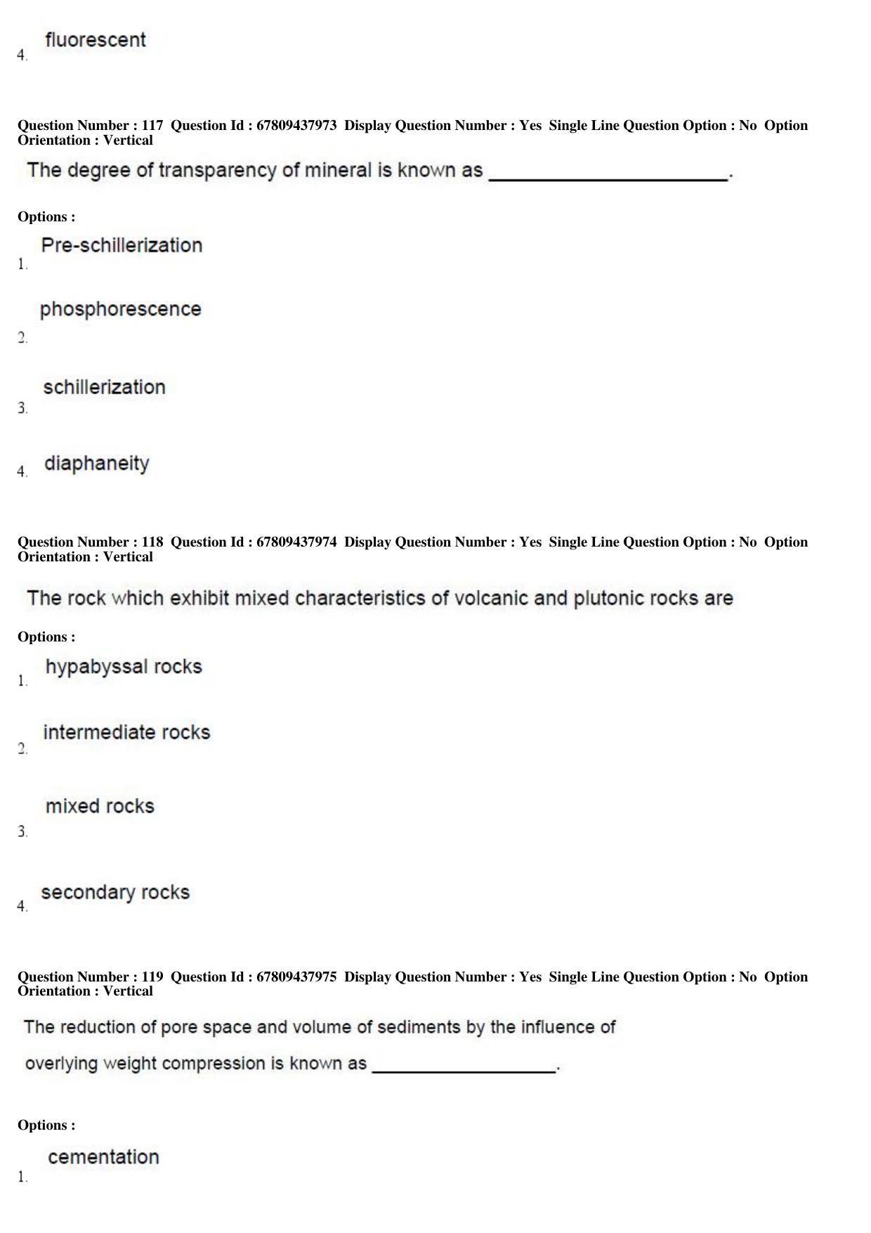 AP ECET 2019 - Mining Engineering Question Paper With Preliminary Keys Shift1 - Page 42