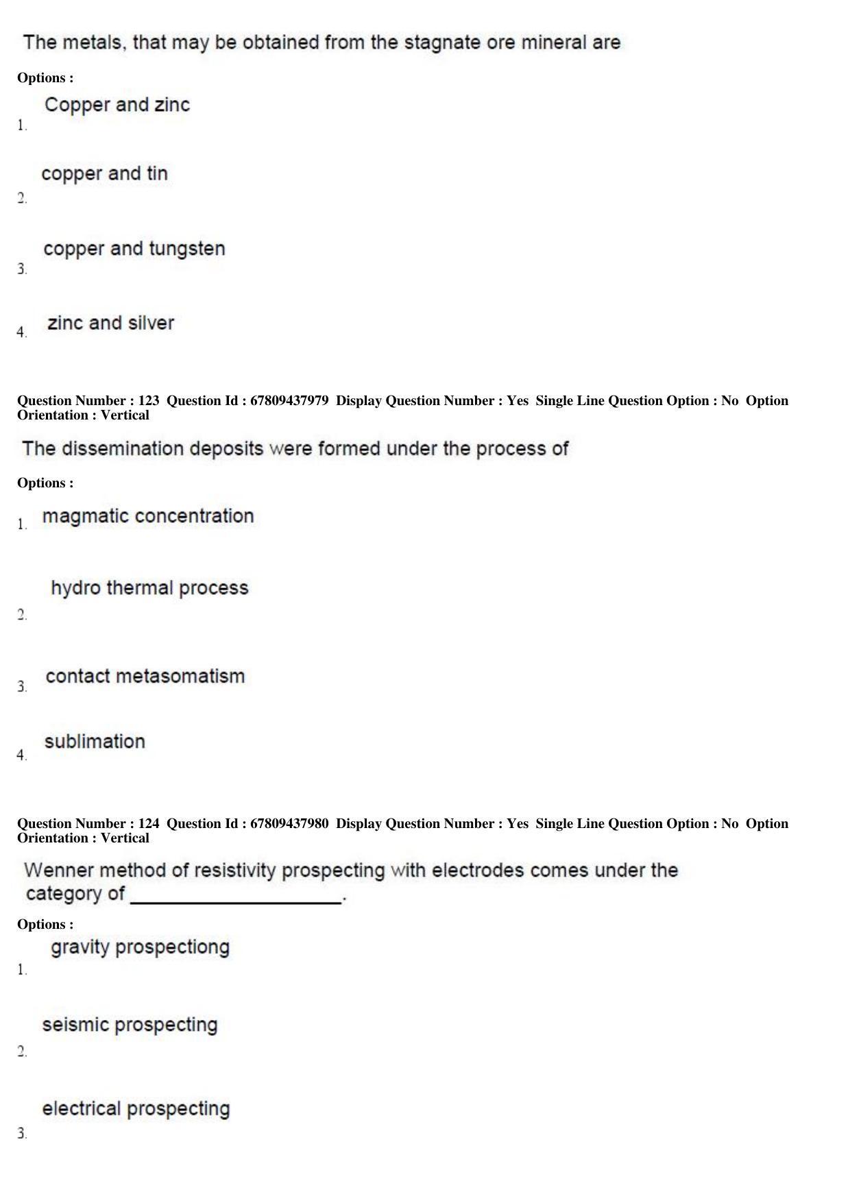AP ECET 2019 - Mining Engineering Question Paper With Preliminary Keys Shift1 - Page 44