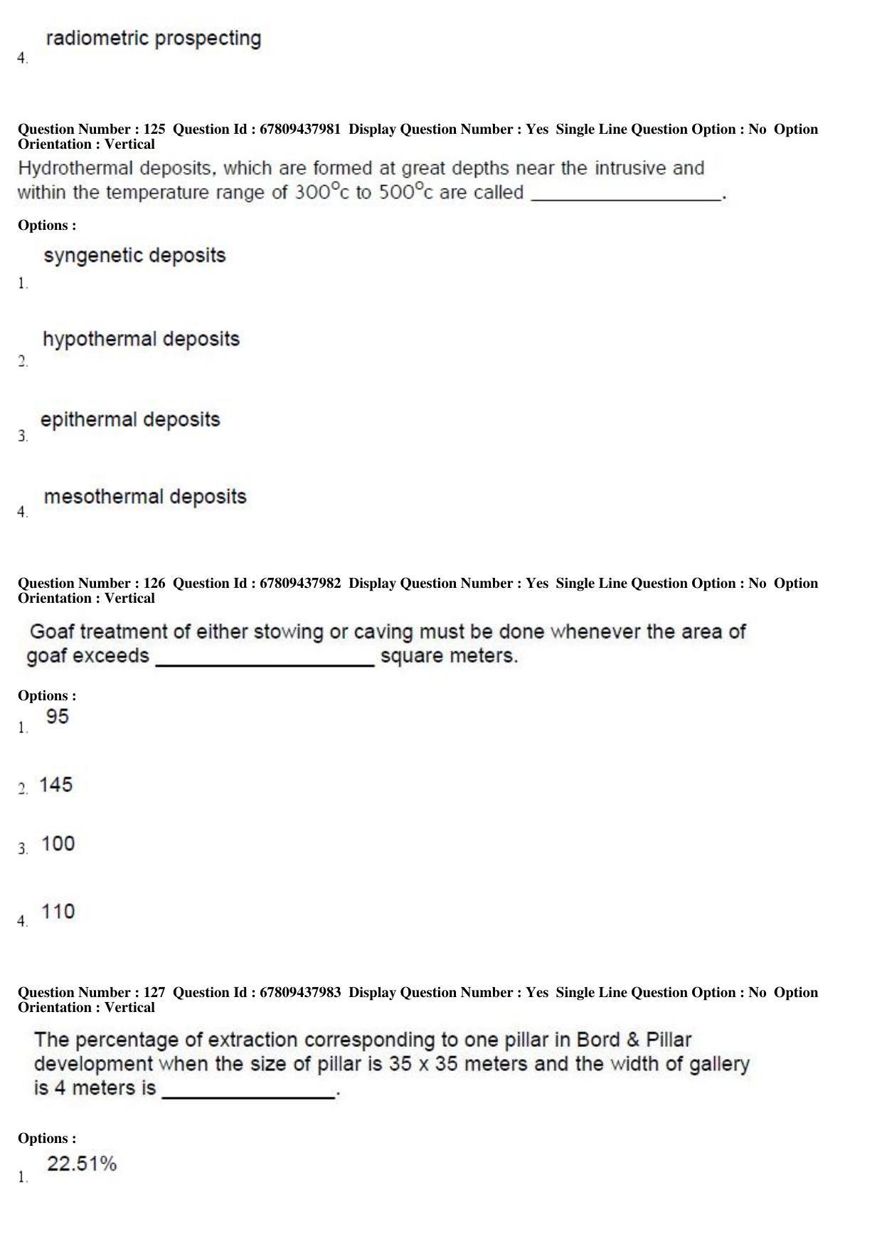 AP ECET 2019 - Mining Engineering Question Paper With Preliminary Keys Shift1 - Page 45