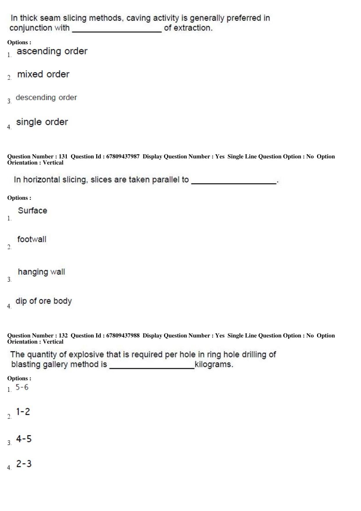 AP ECET 2019 - Mining Engineering Question Paper With Preliminary Keys Shift1 - Page 47