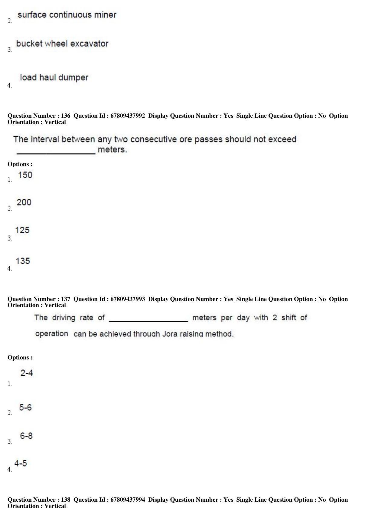 AP ECET 2019 - Mining Engineering Question Paper With Preliminary Keys Shift1 - Page 49