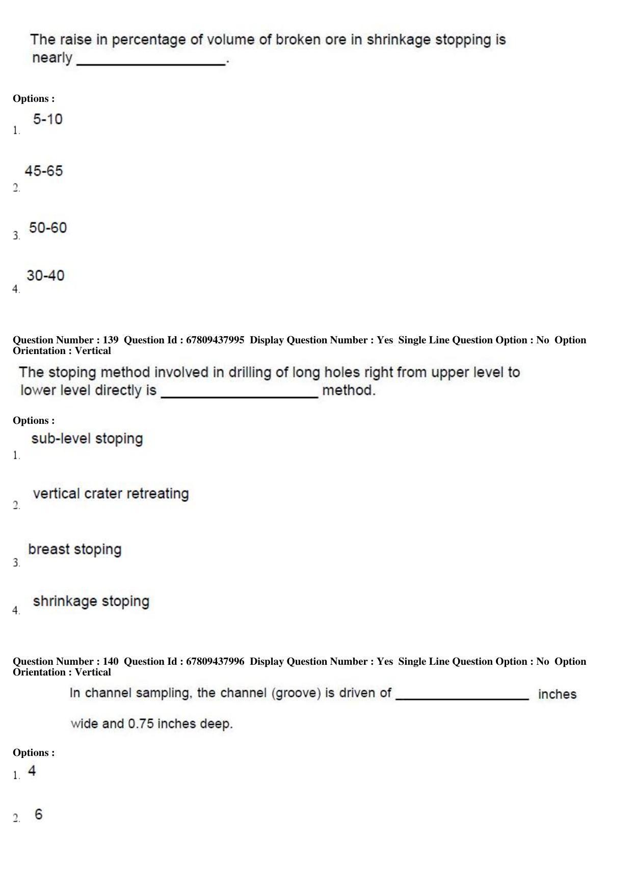 AP ECET 2019 - Mining Engineering Question Paper With Preliminary Keys Shift1 - Page 50