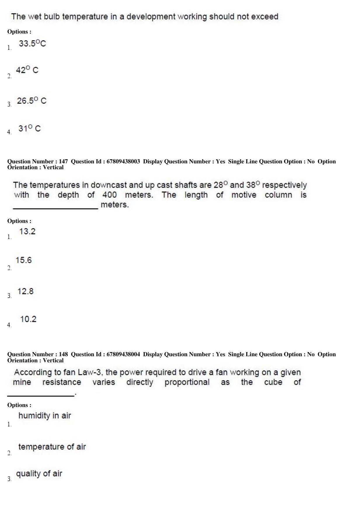 AP ECET 2019 - Mining Engineering Question Paper With Preliminary Keys Shift1 - Page 53
