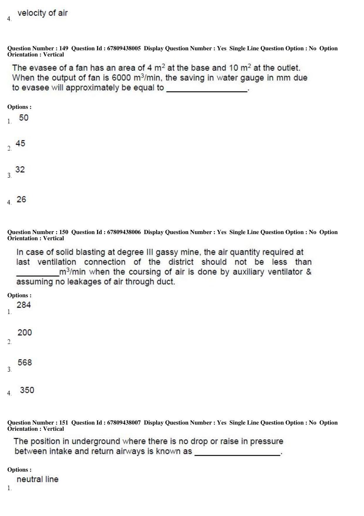AP ECET 2019 - Mining Engineering Question Paper With Preliminary Keys Shift1 - Page 54