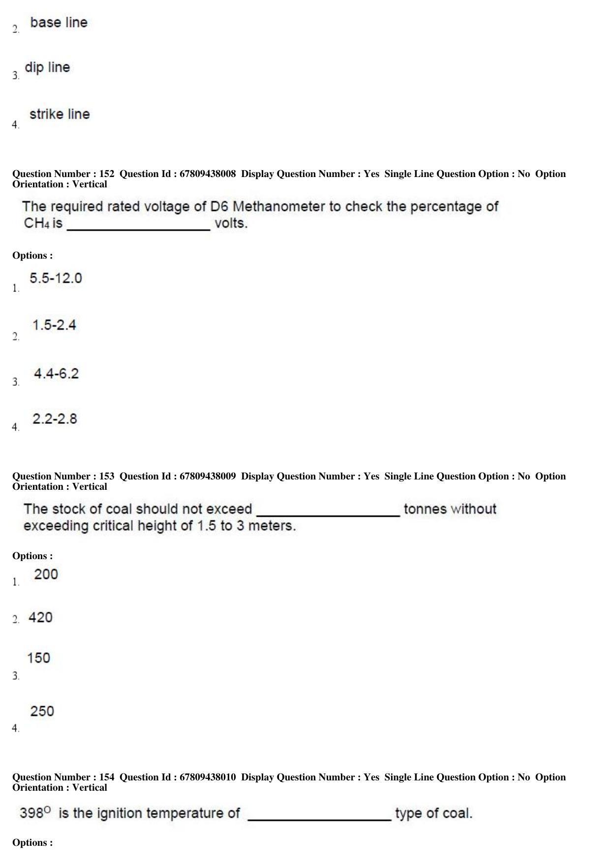 AP ECET 2019 - Mining Engineering Question Paper With Preliminary Keys Shift1 - Page 55