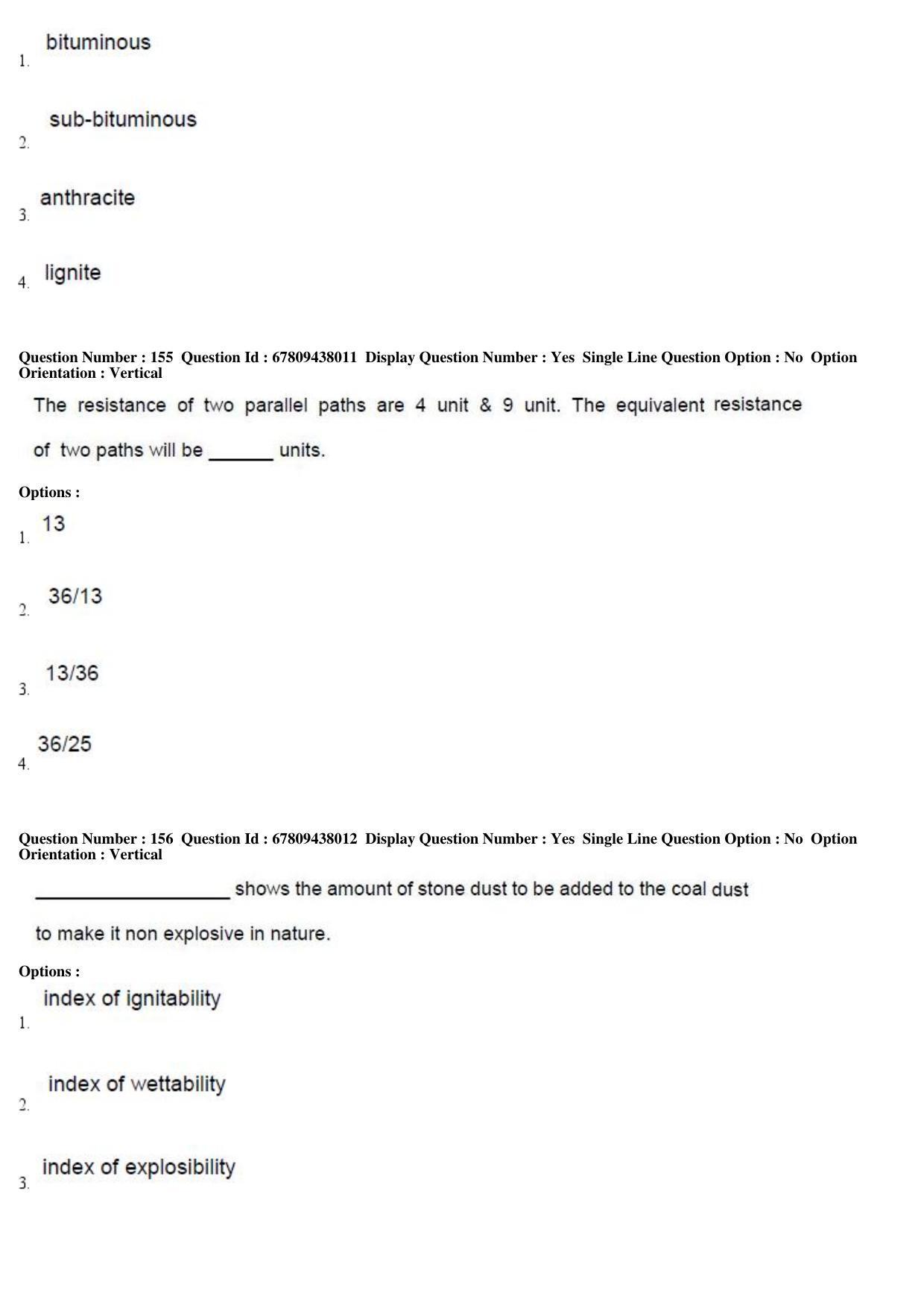 AP ECET 2019 - Mining Engineering Question Paper With Preliminary Keys Shift1 - Page 56
