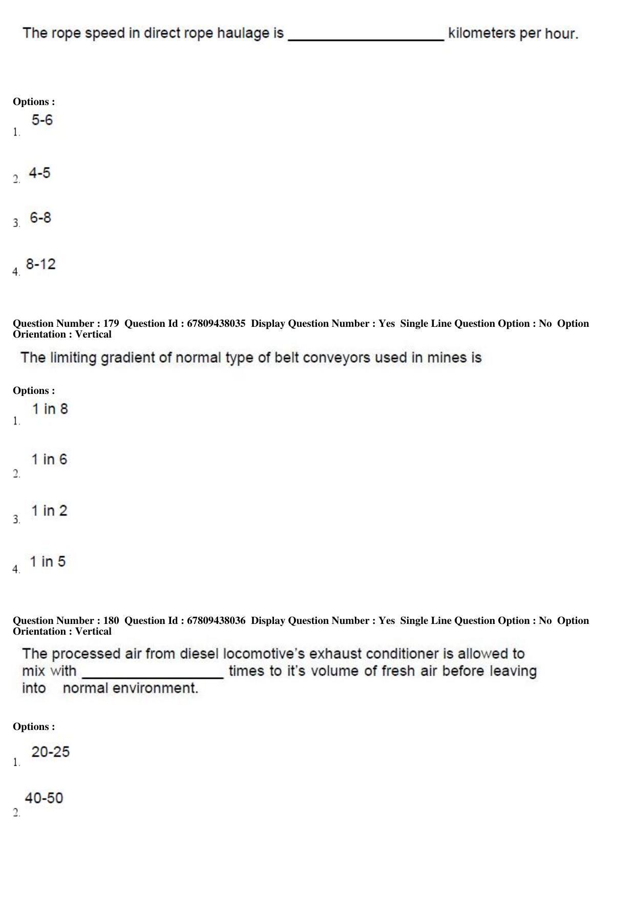 AP ECET 2019 - Mining Engineering Question Paper With Preliminary Keys Shift1 - Page 65